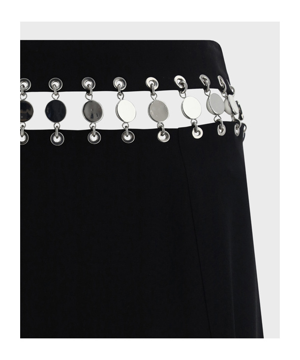 Rabanne Gonna Lunga In Black