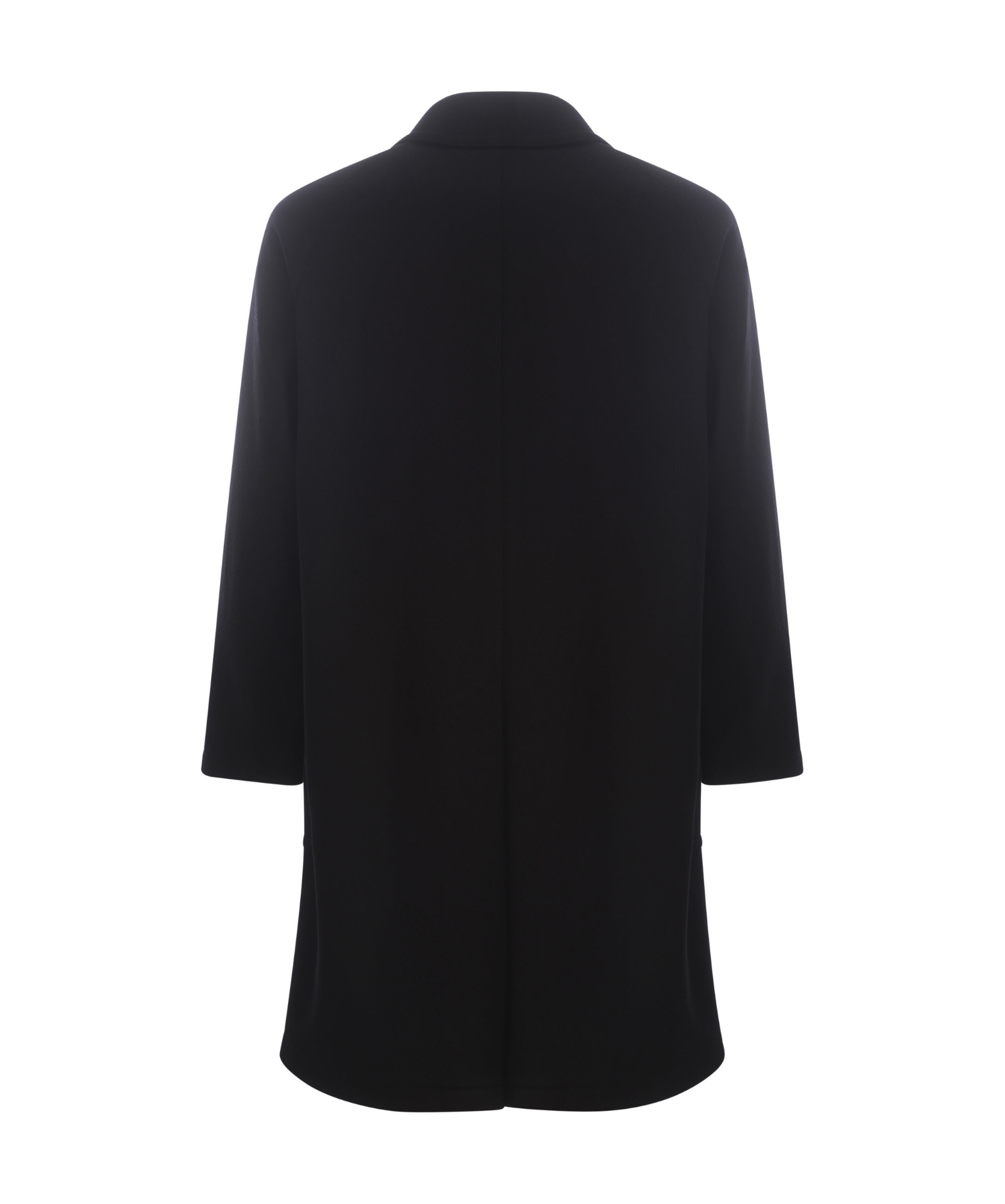 Tagliatore Virgin Wool-blend Single-breasted Coat In Black