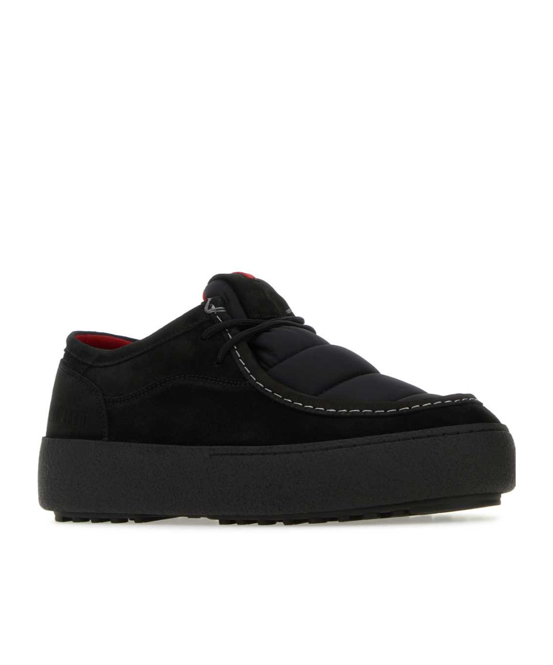 Moon Boot Mtrack Wallaby Panelled Suede Boots In Black