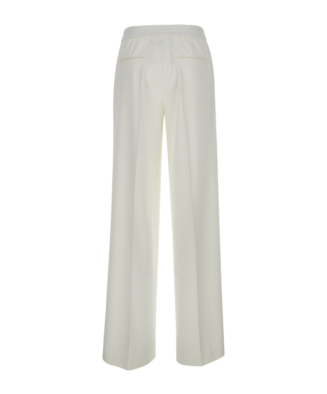 Pt Torino Lorenza Satin Trousers In White