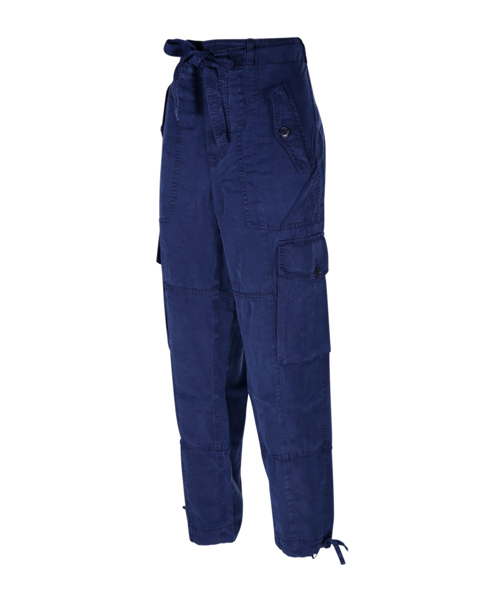 Shop Polo Ralph Lauren Tapered-leg Cargo Trousers In Blue