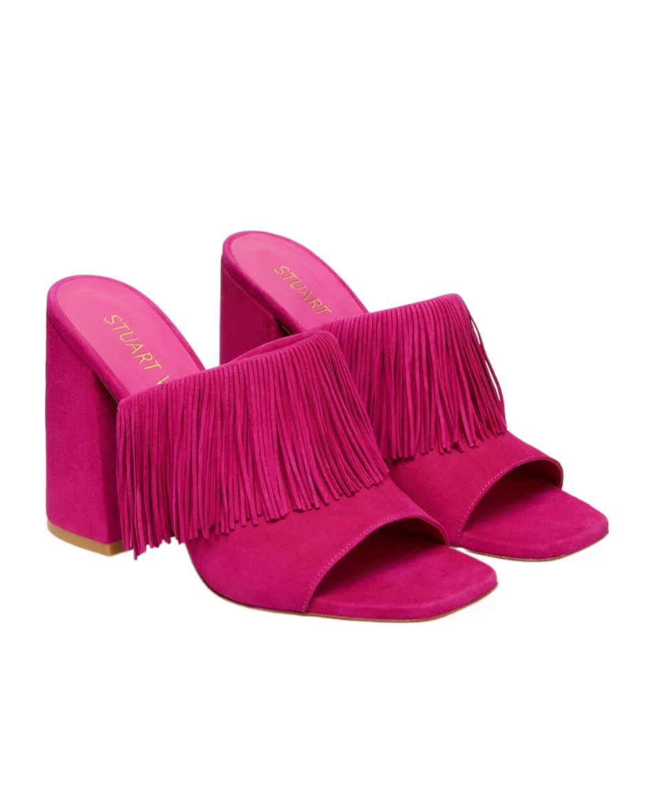 STUART WEITZMAN TIA TASSEL HIGH-HEELED SANDALS