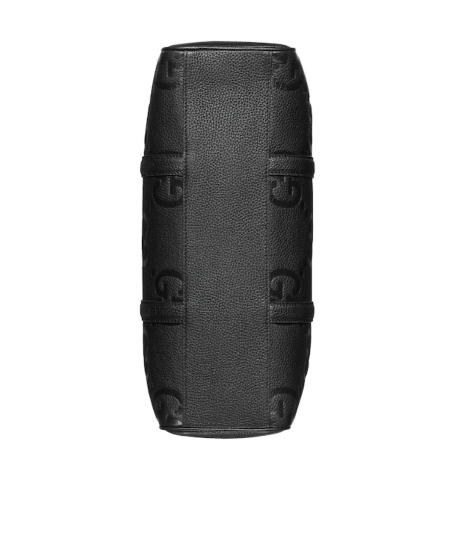 Gucci Medium Jumbo Gg Leather Tote Bag In Black