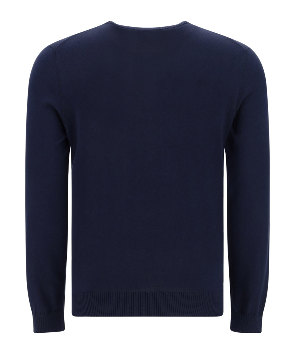 Malo Ribbed-trim Cotton Sweatshirt In Black