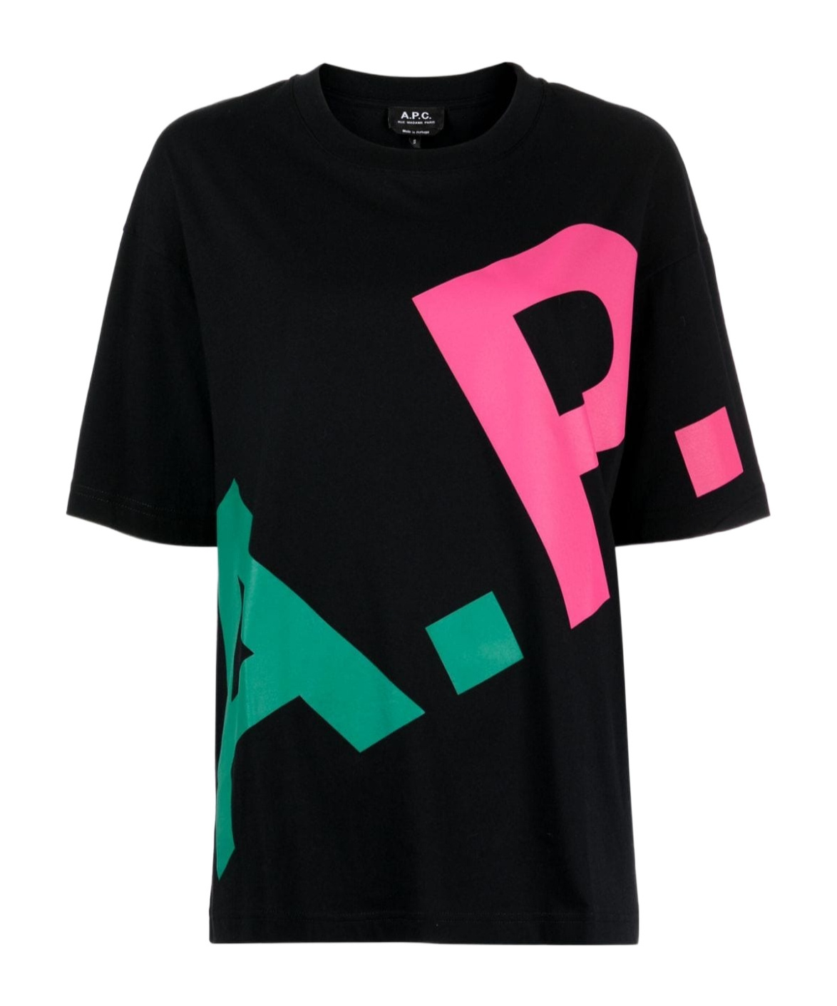 Apc Logo-print Cotton T-shirt In Black