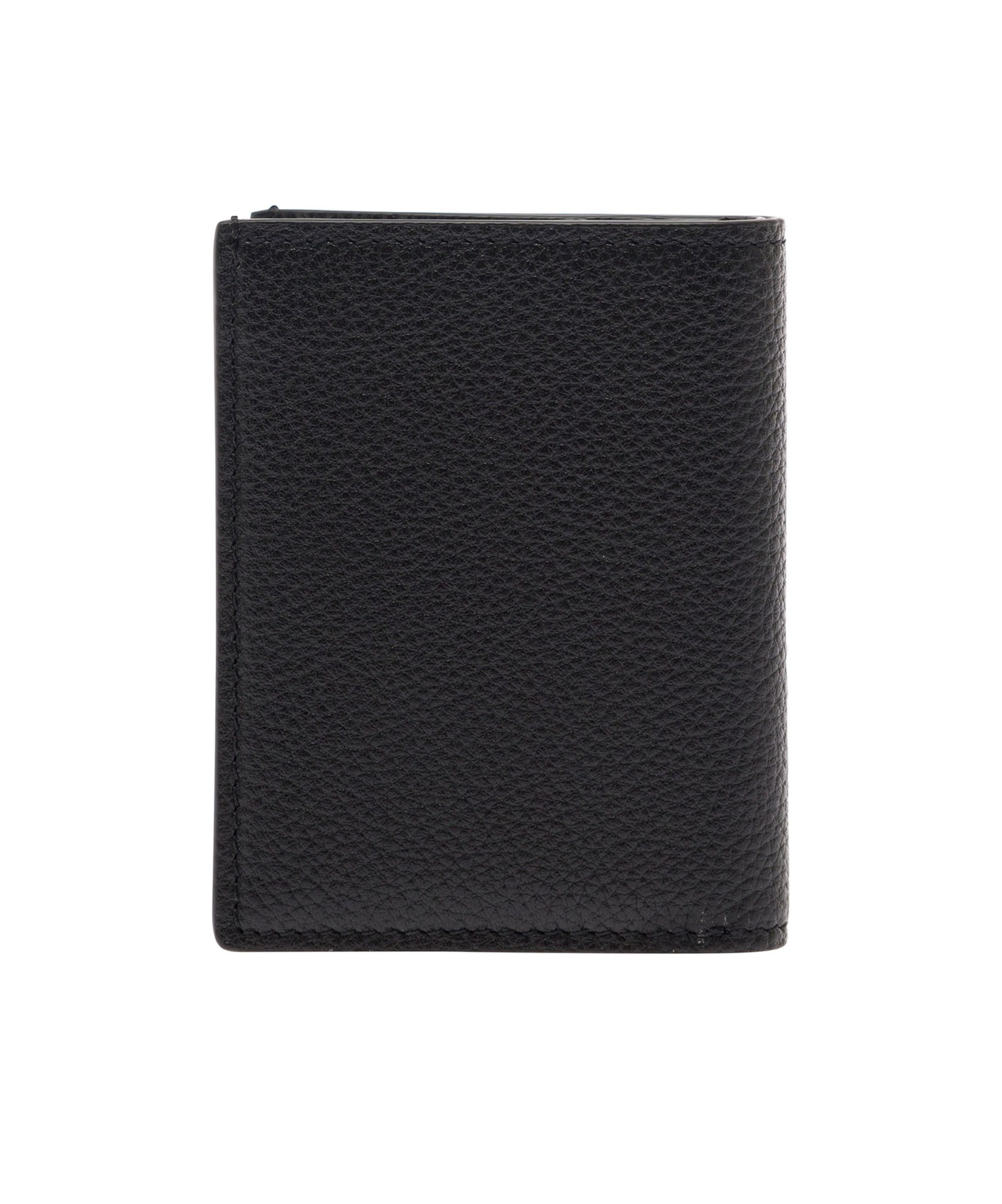 Tom Ford Black Soft Grain Leather T Line Passport Holder In Black