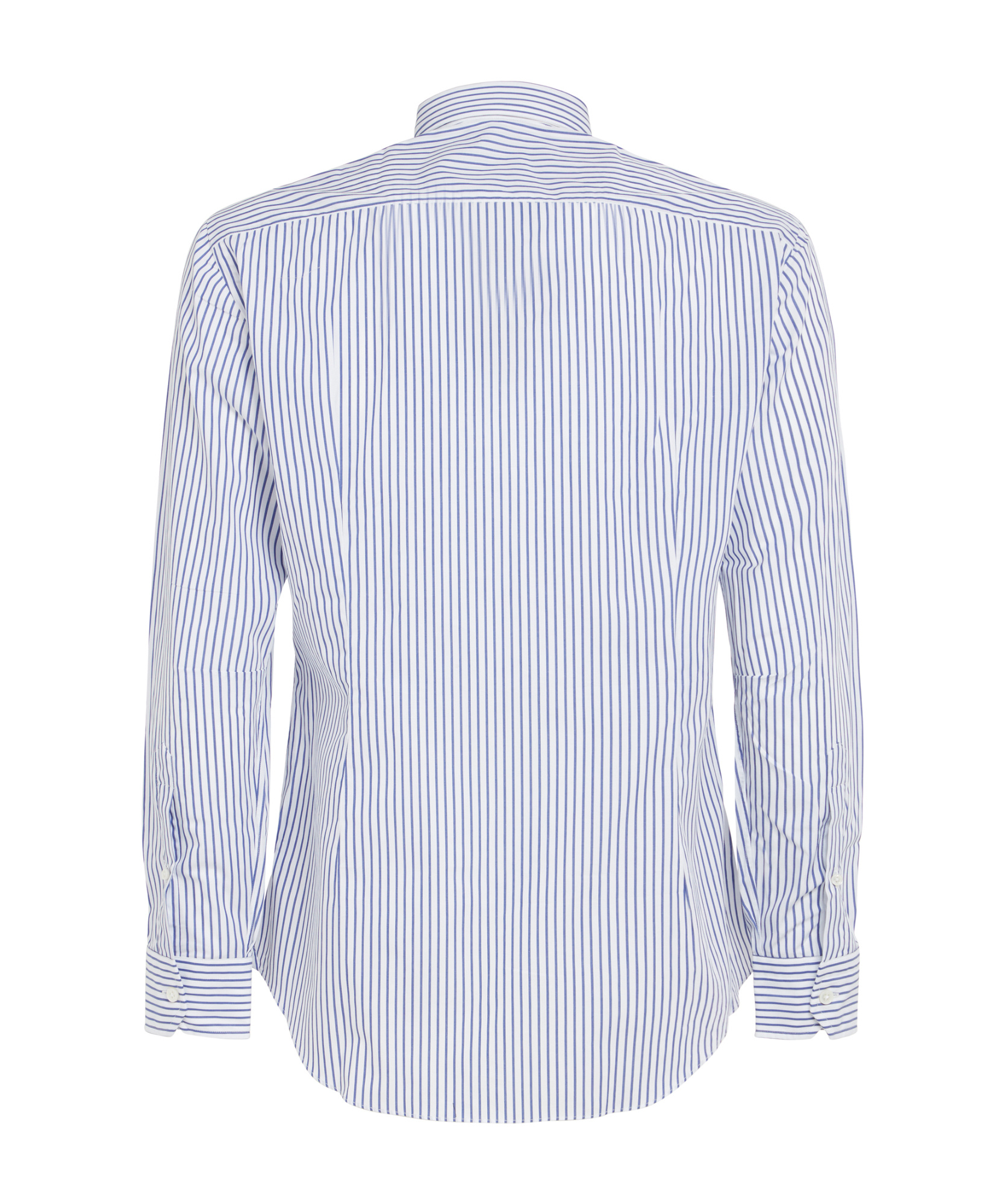 Salvatore Piccolo Striped Long-sleeved Shirt In White