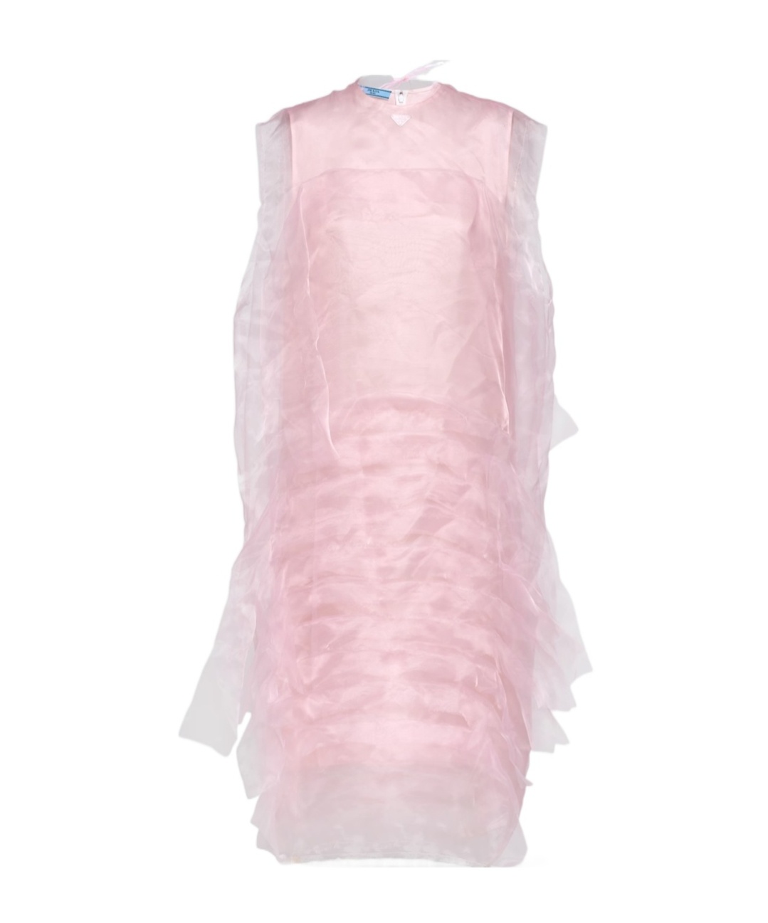 Prada Technical Voile Dress In Pink