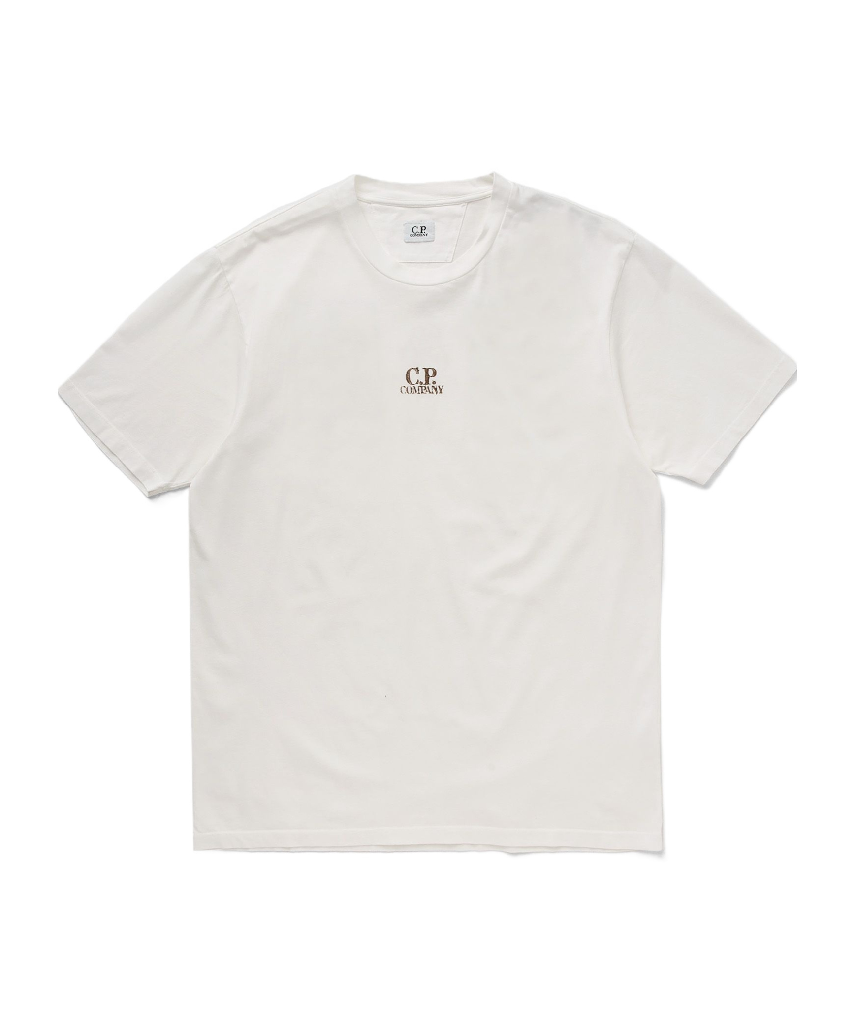 C.p. Company Cotton Crew Neck T-shirt With Graphic Print In White