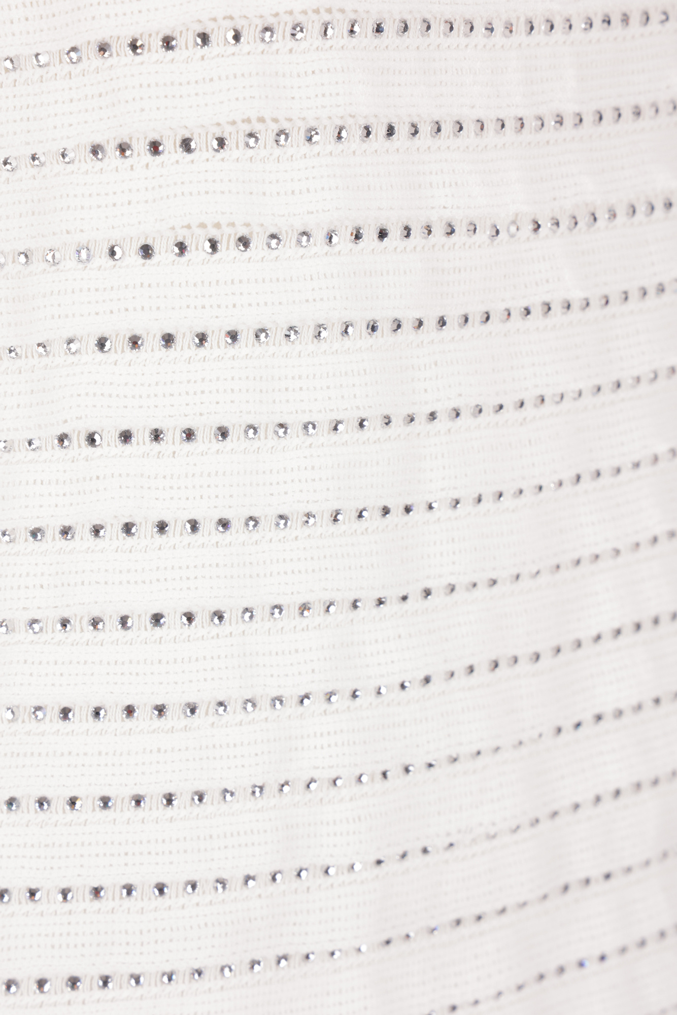 Ermanno Scervino Crystal-embellished Ribbed Blouse In White