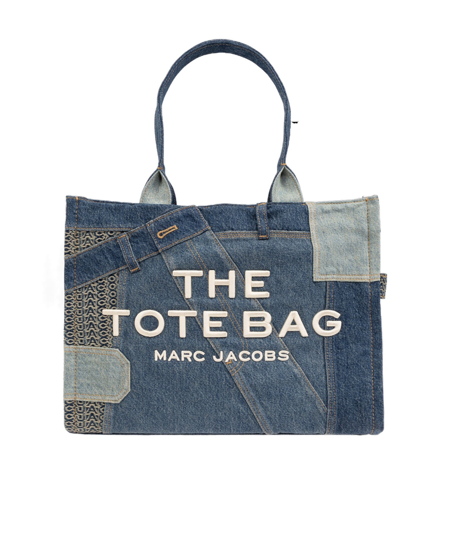 Marc Jacobs The Large Denim Tote Bag In Blue
