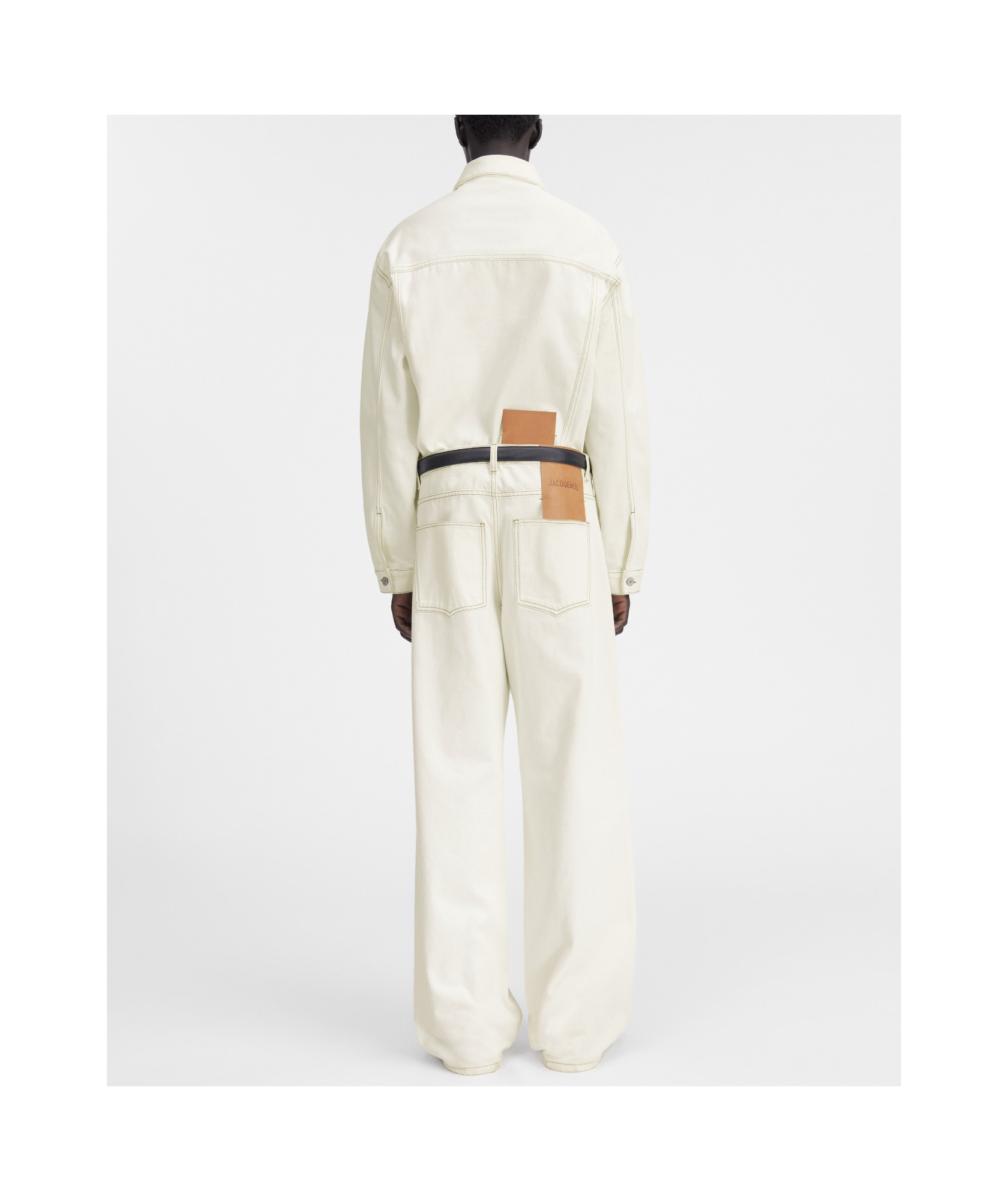 Jacquemus Wide-legged Jeans In White