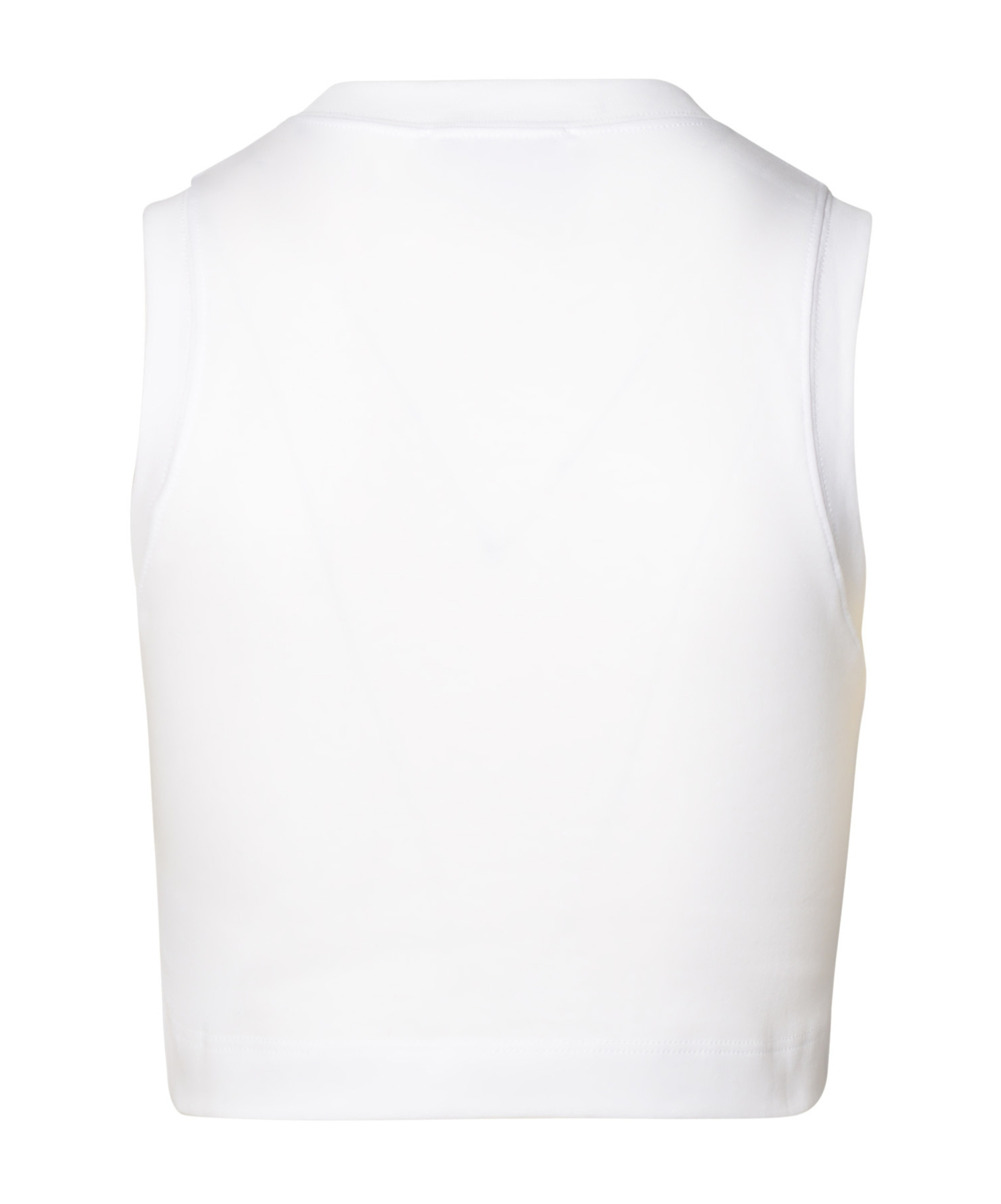 Blumarine Short Cotton Vest In White