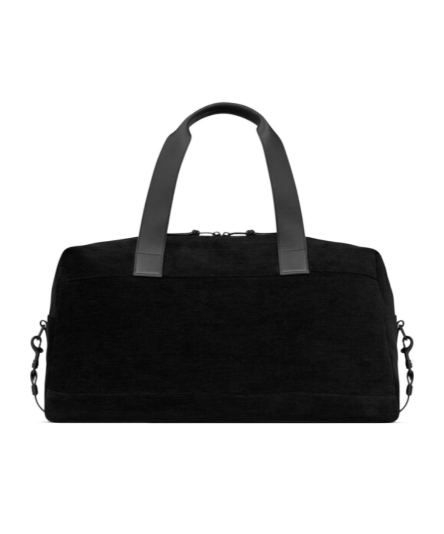 Saint Laurent Large Logo-print Duffle Bag In Black