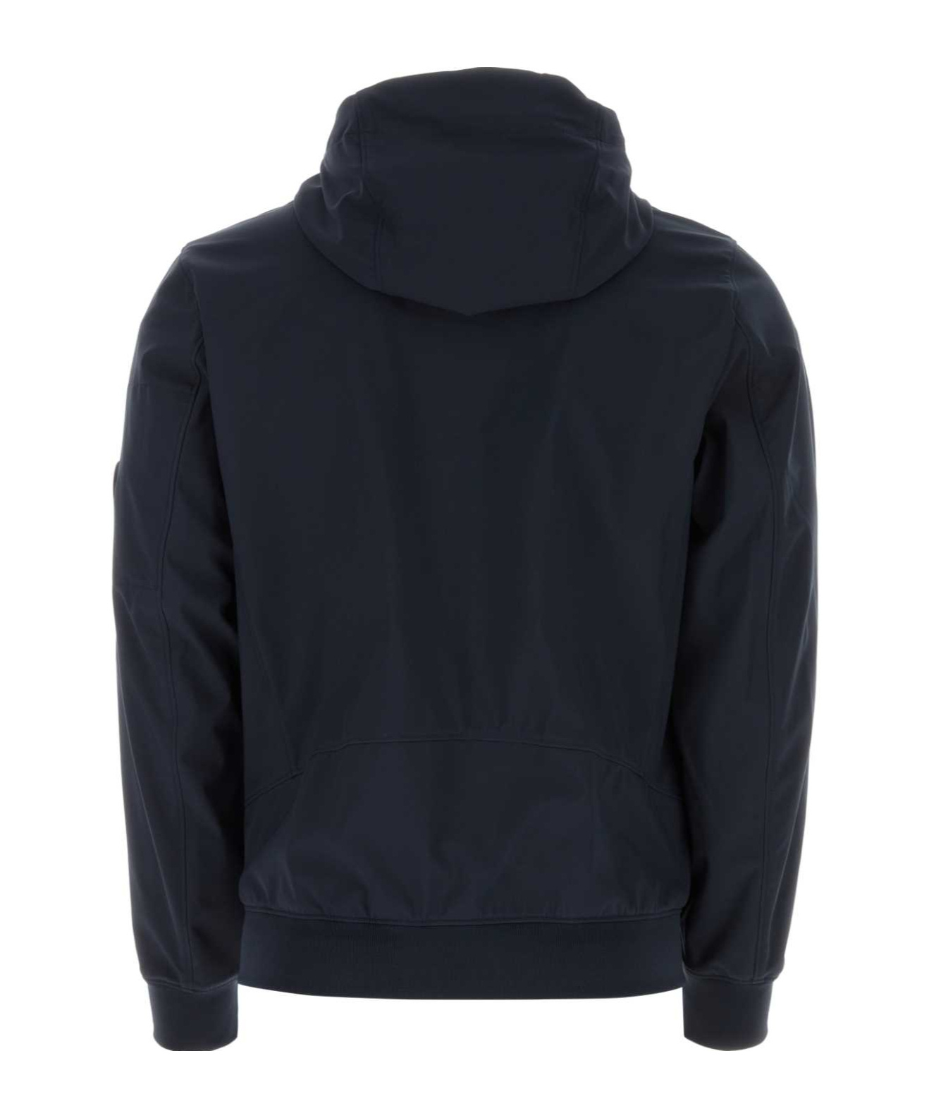 C.p. Company Midnight Blue Stretch Polyester Jacket In Black