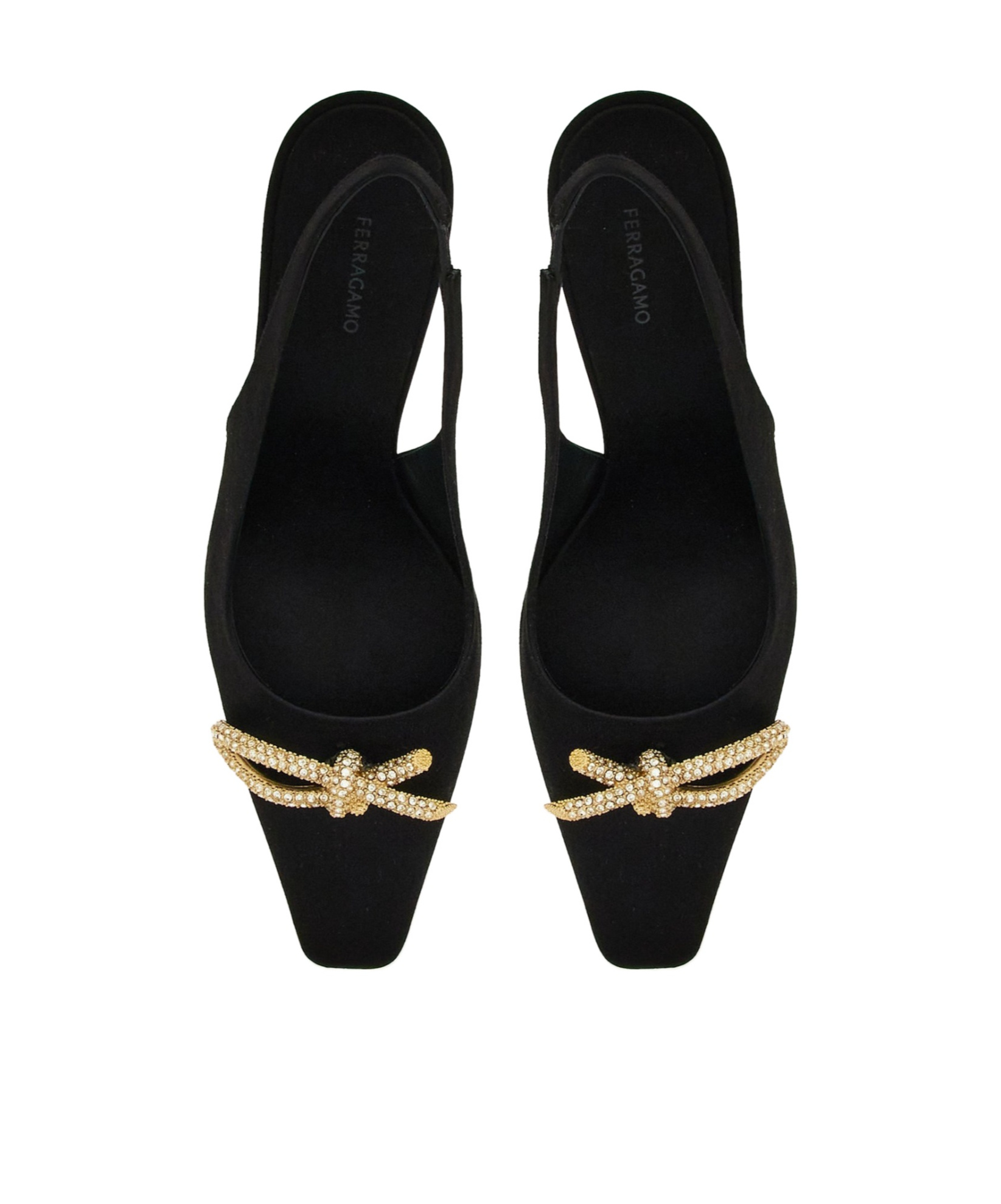 Shop Ferragamo Bow-tie High-heeled Sandals In Black