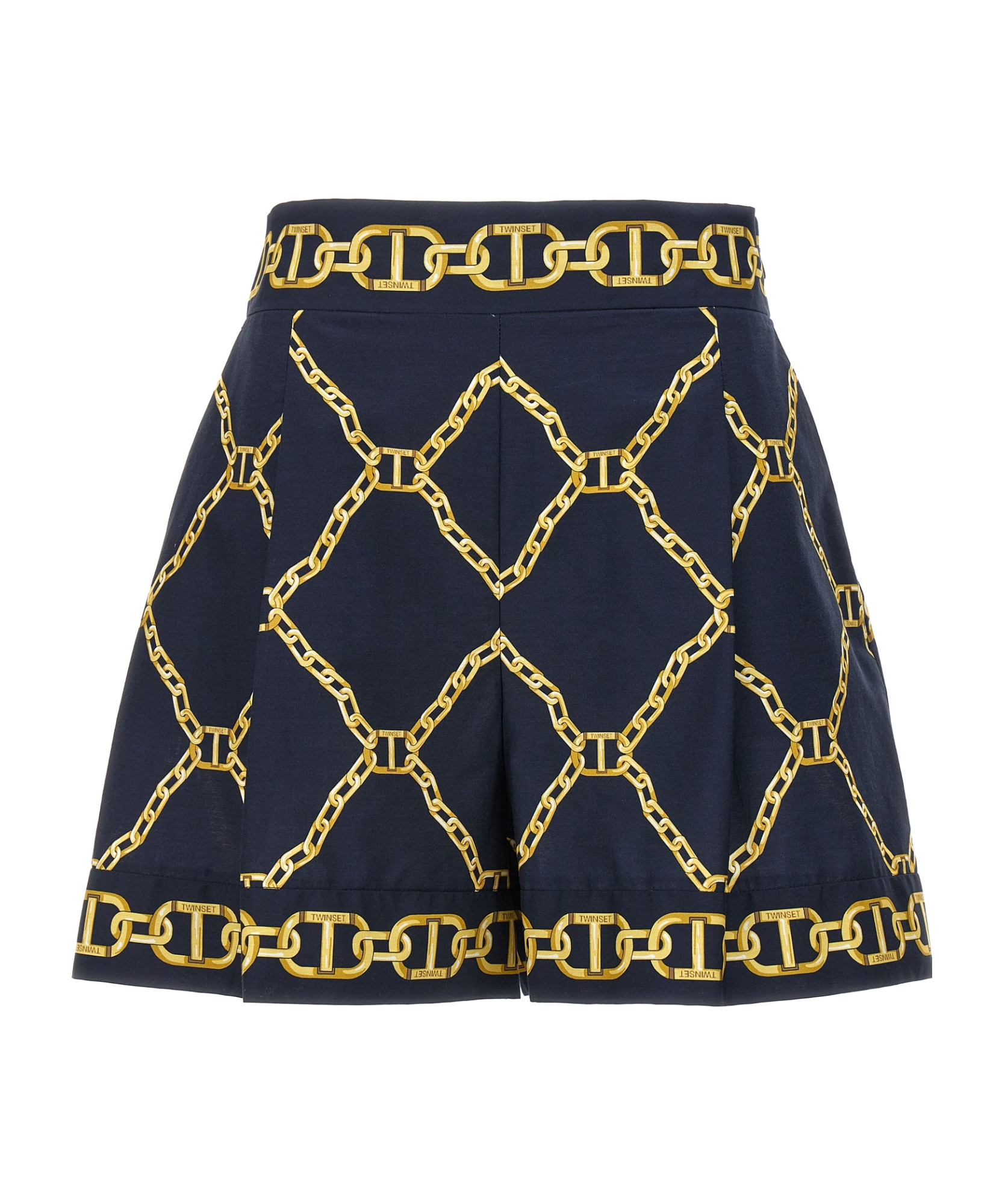 Shop Twinset Logo Logo Shorts In Black
