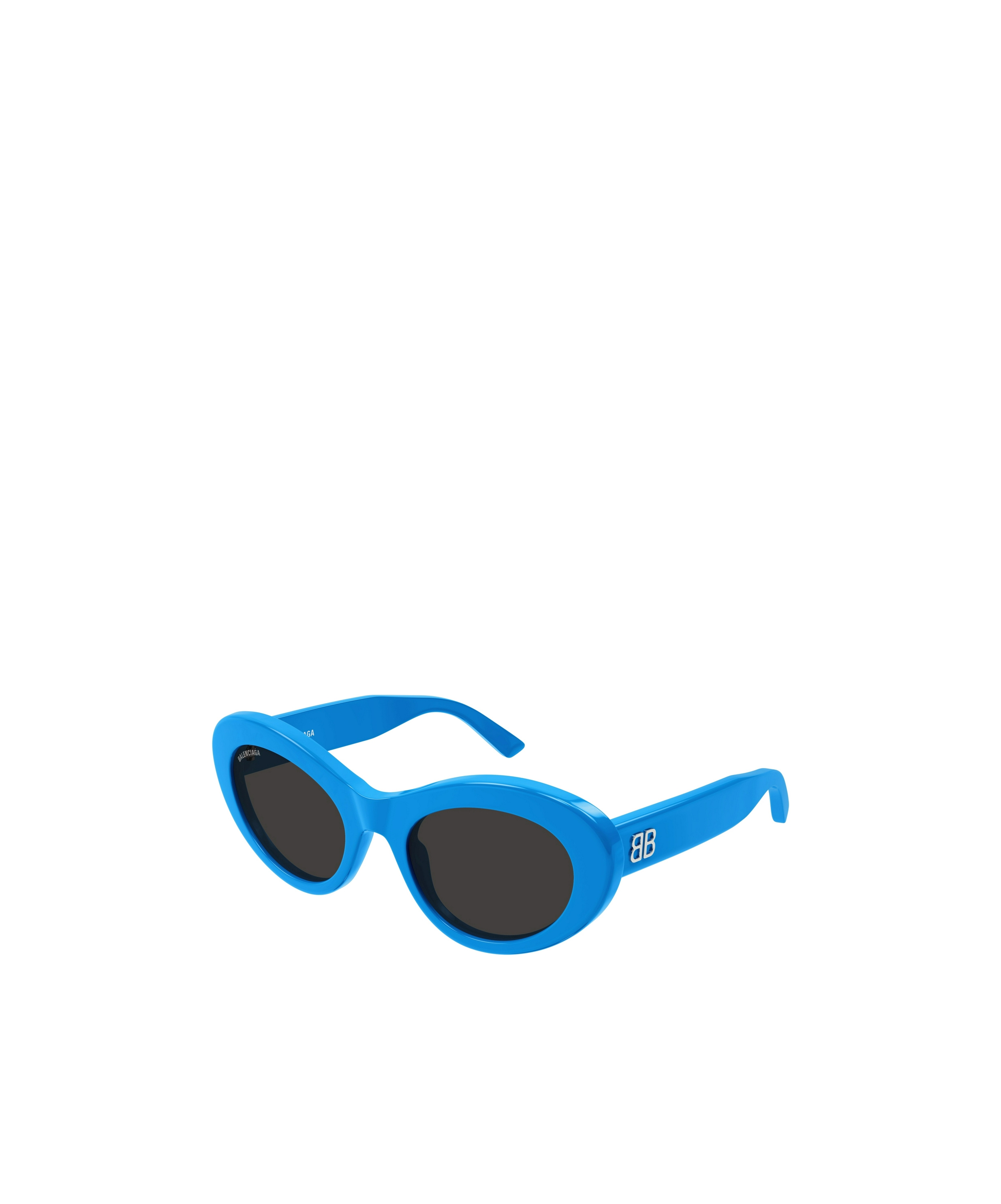 Balenciaga Bb0294s Oval-frame Sungasses In Blue