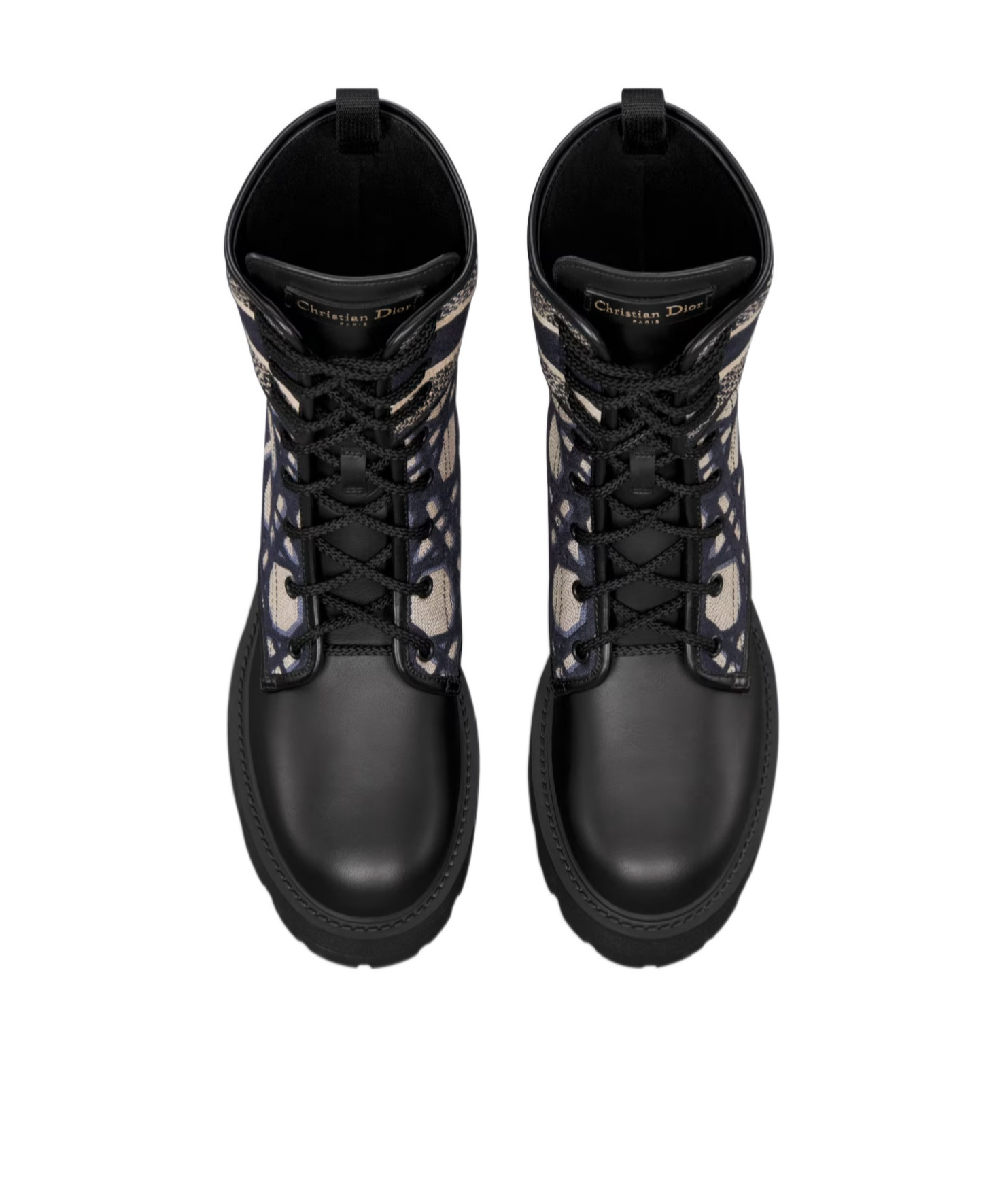 Dior D-major Short Boots In Black