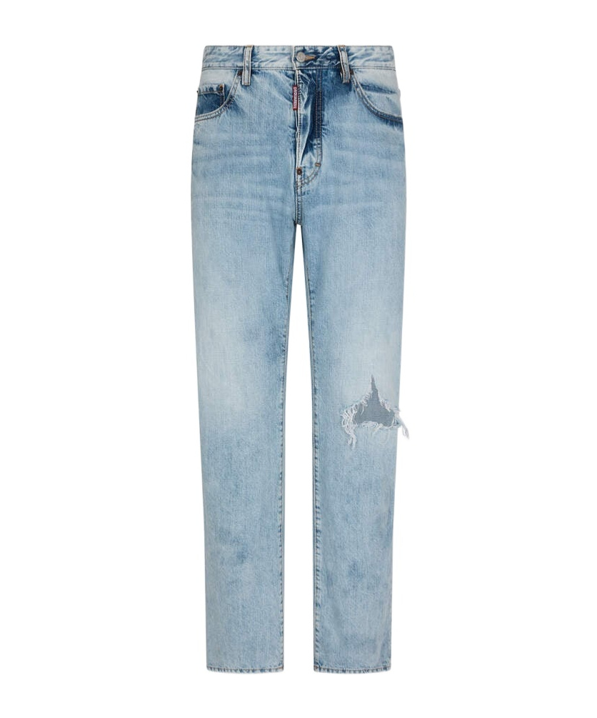 Dsquared2 Cool Guy Distressed Skinny Jeans In Blue