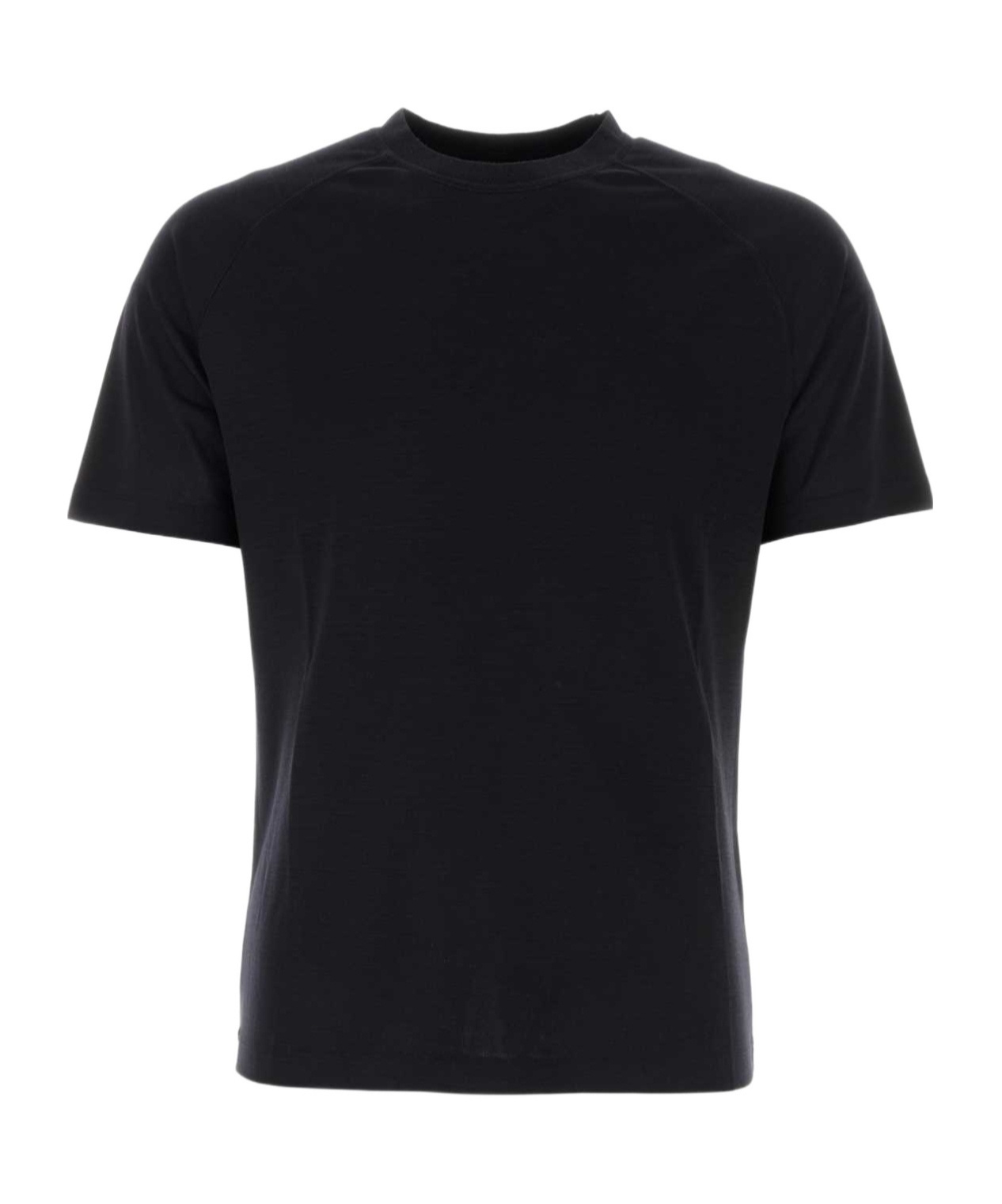 Shop Zegna Z Short Sleeved Crewneck T-shirt In Black