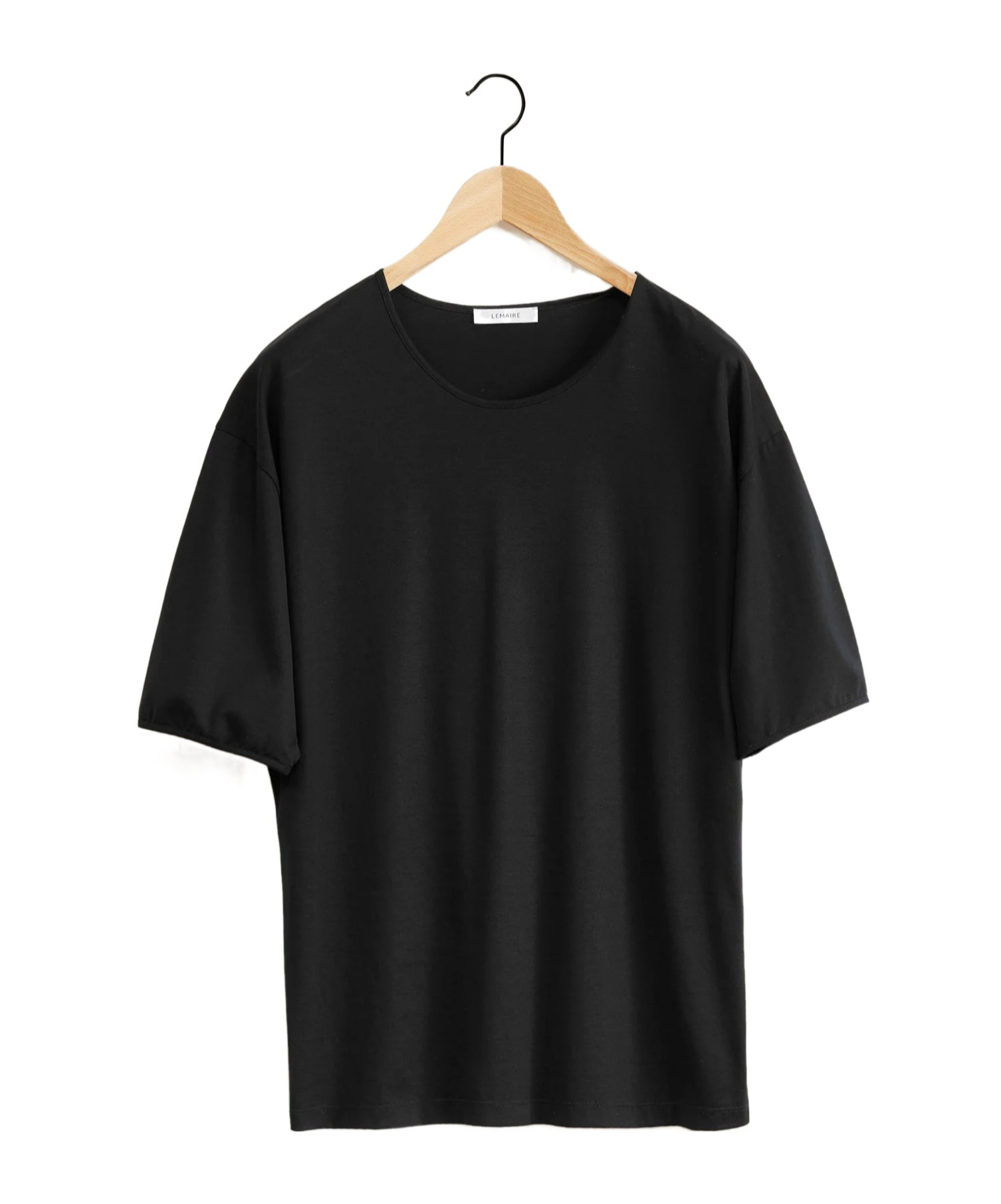 Lemaire Black Relaxed-fit T-shirt In Black