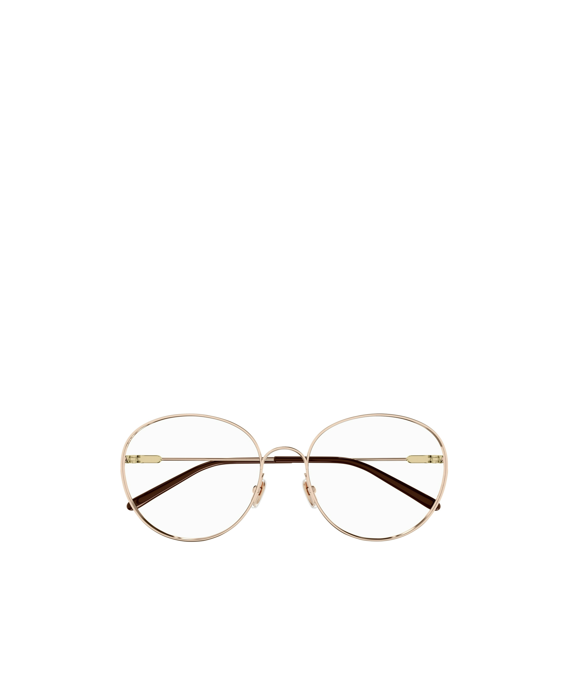 Chloé Ch0209o002 Gold Gold Transparent In Brown