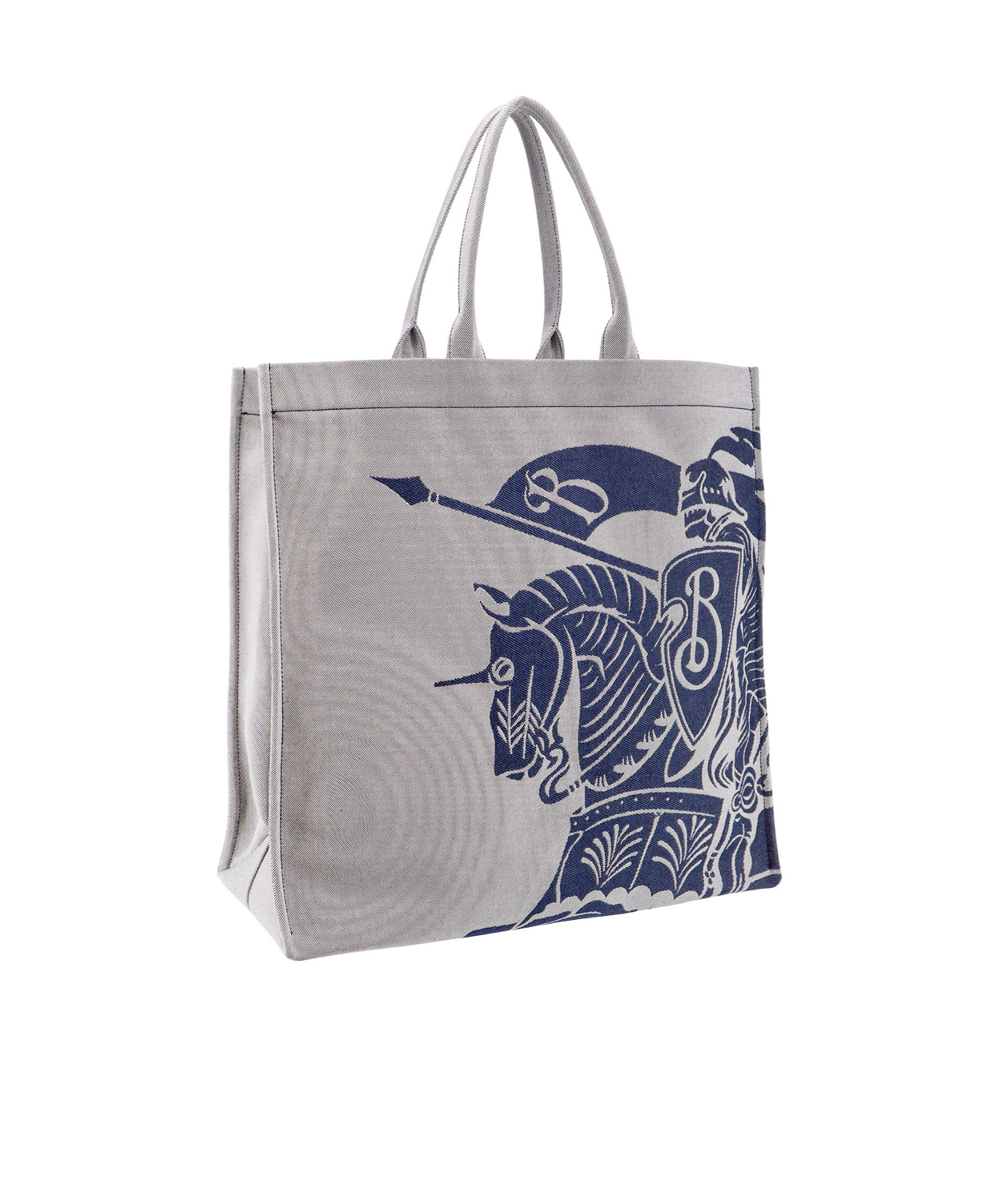 BURBERRY EXTRA LARGE EKD CANVAS TOTE BAG