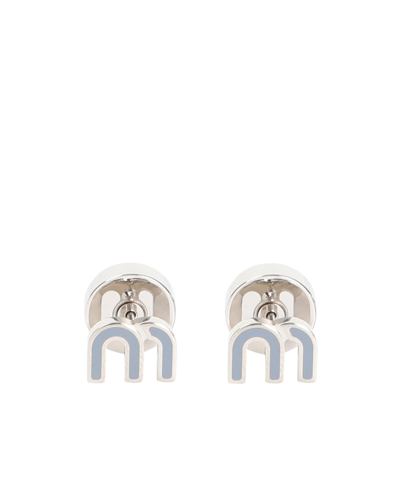 MIU MIU LETTER PATTERN EARRINGS