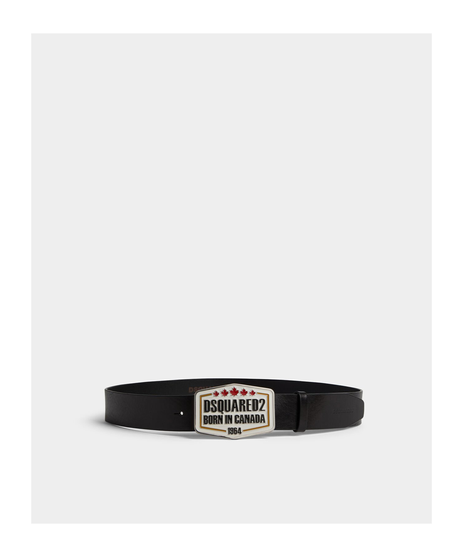Dsquared2 Logo-buckle Leather Belt In Black