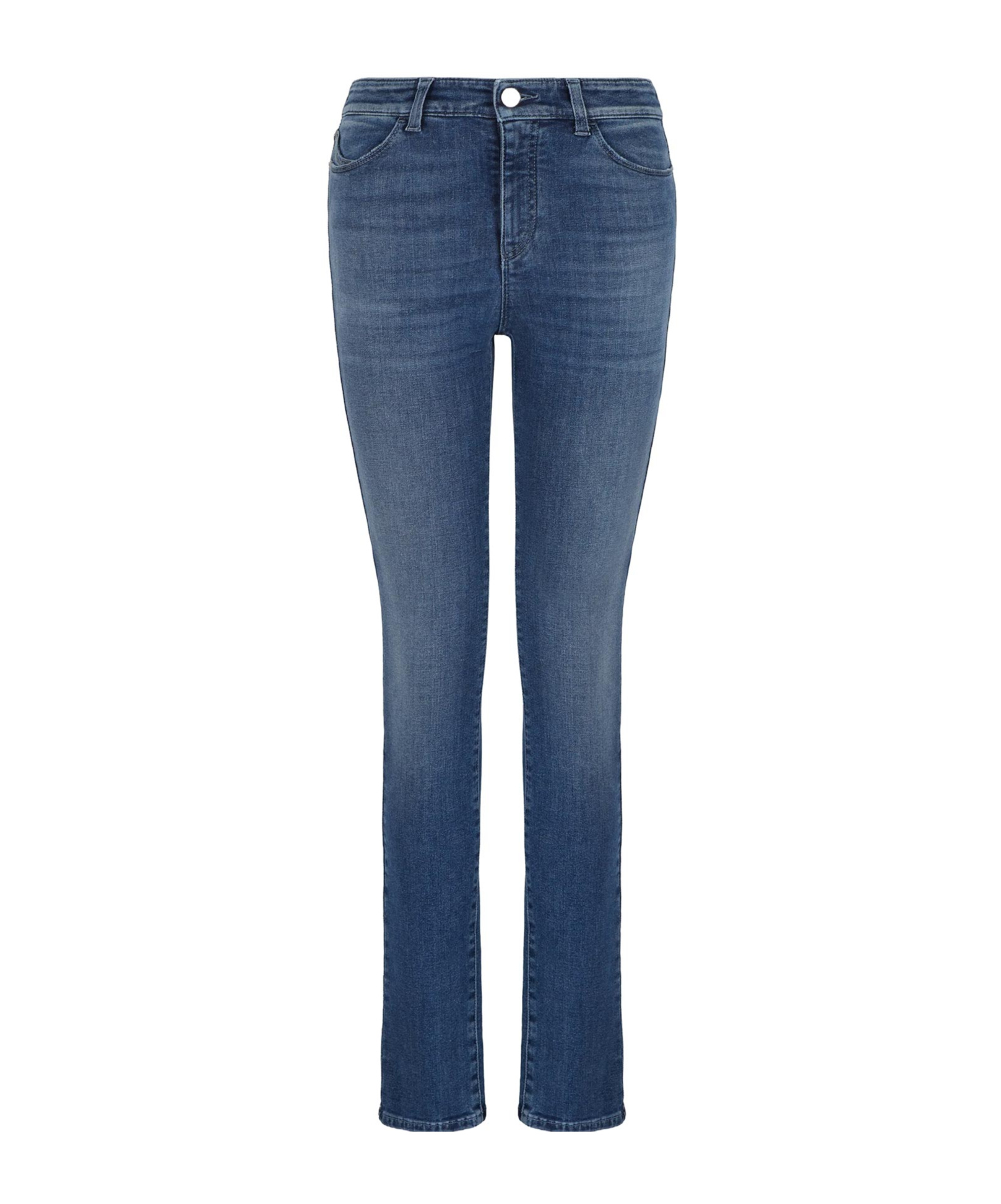 Emporio Armani High-waist Skinny-fit Jeans In Blue
