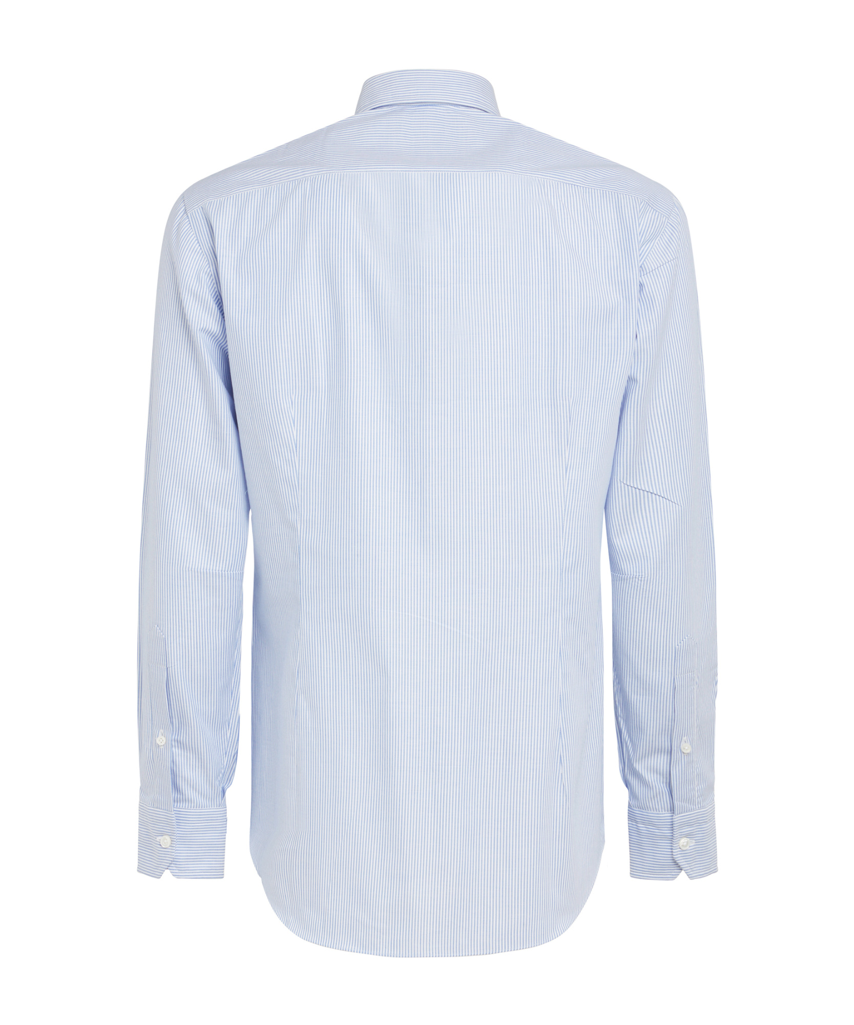Salvatore Piccolo Striped Long-sleeved Shirt In White