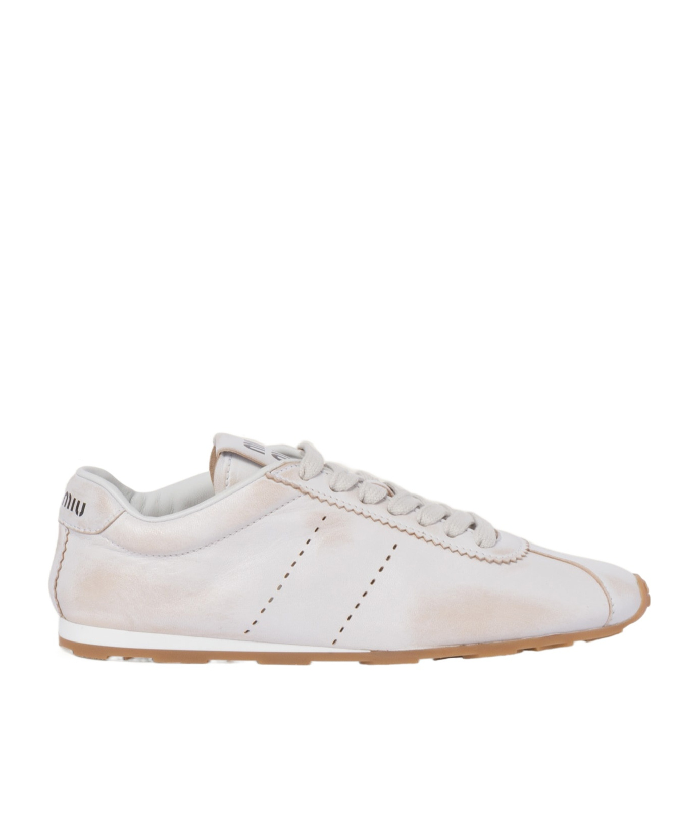 Miu Miu Bleached Sneakers In White