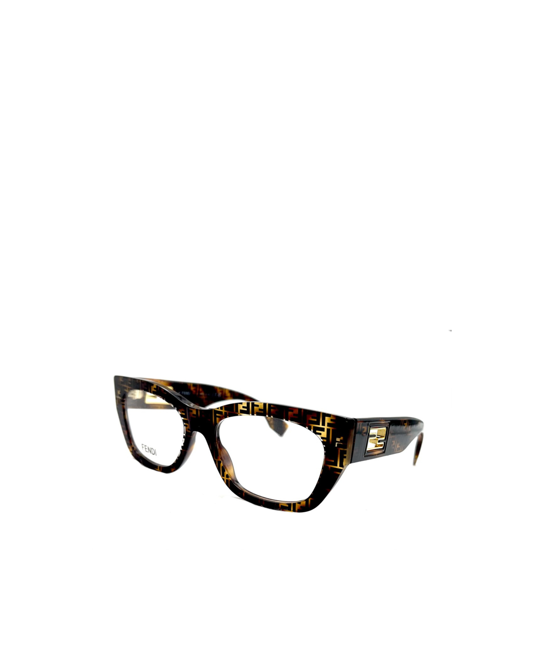 Fendi Eyewear Butterfly Frame Glasses In White