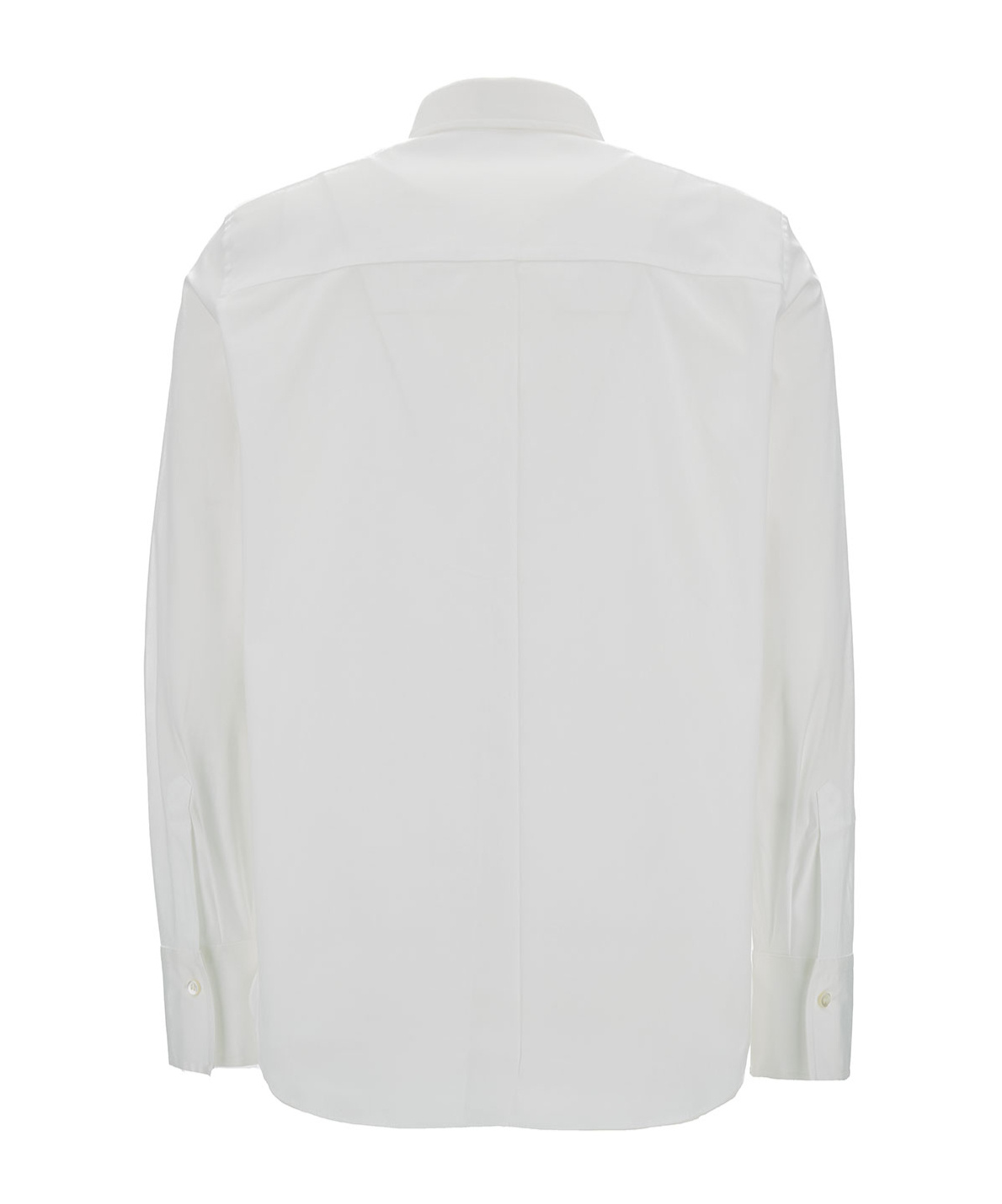 Shop Brunello Cucinelli Beaded-trim Poplin Shirt In White