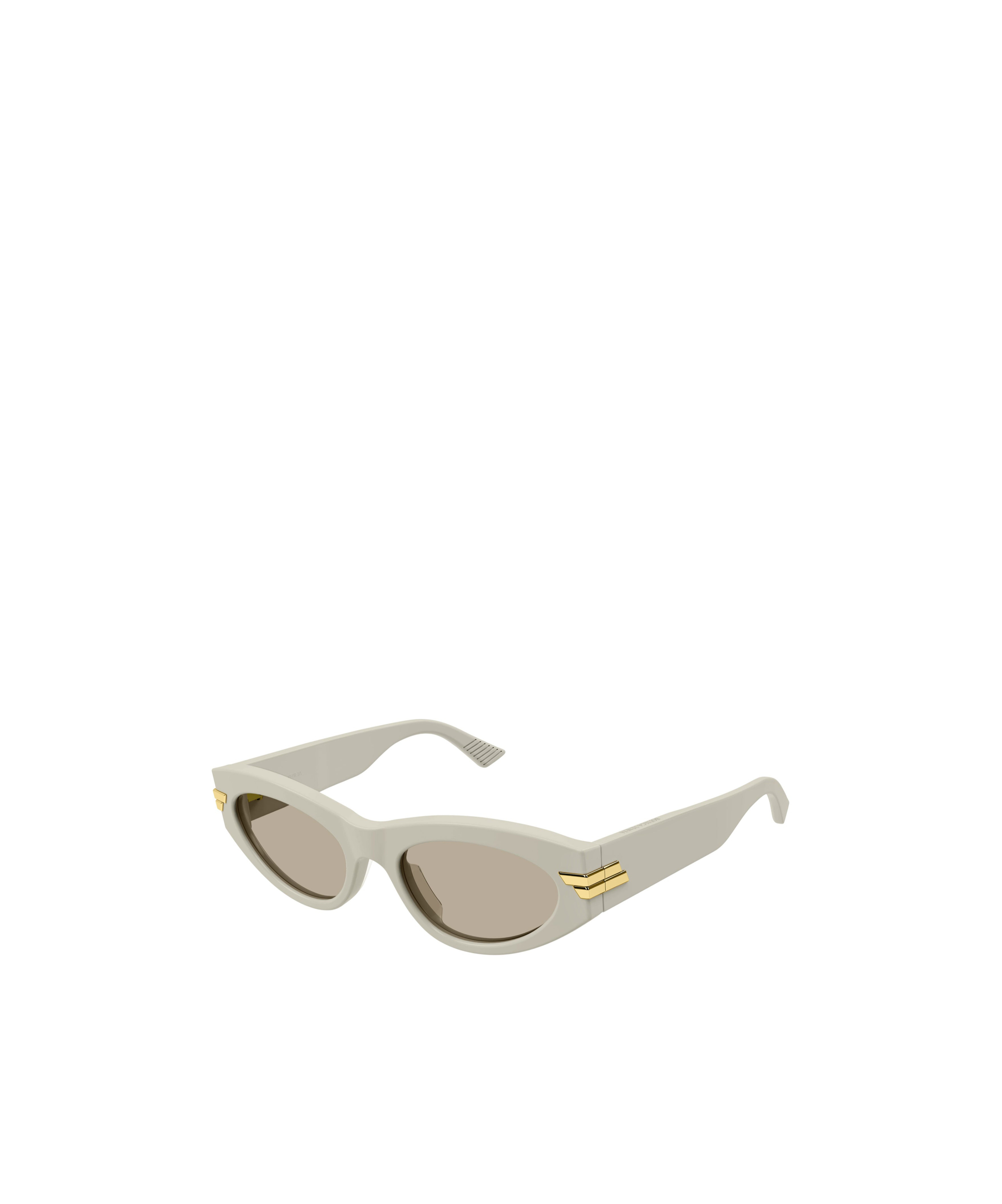 Bottega Veneta Geometric Frame Sunglasses In Gray