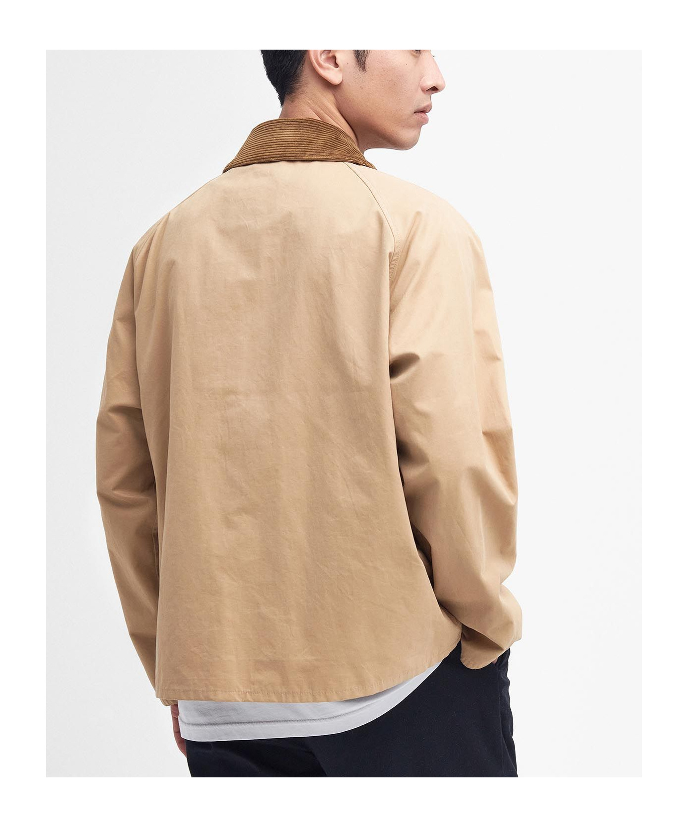 BARBOUR GABARDINE PRESS-STUD JACKET