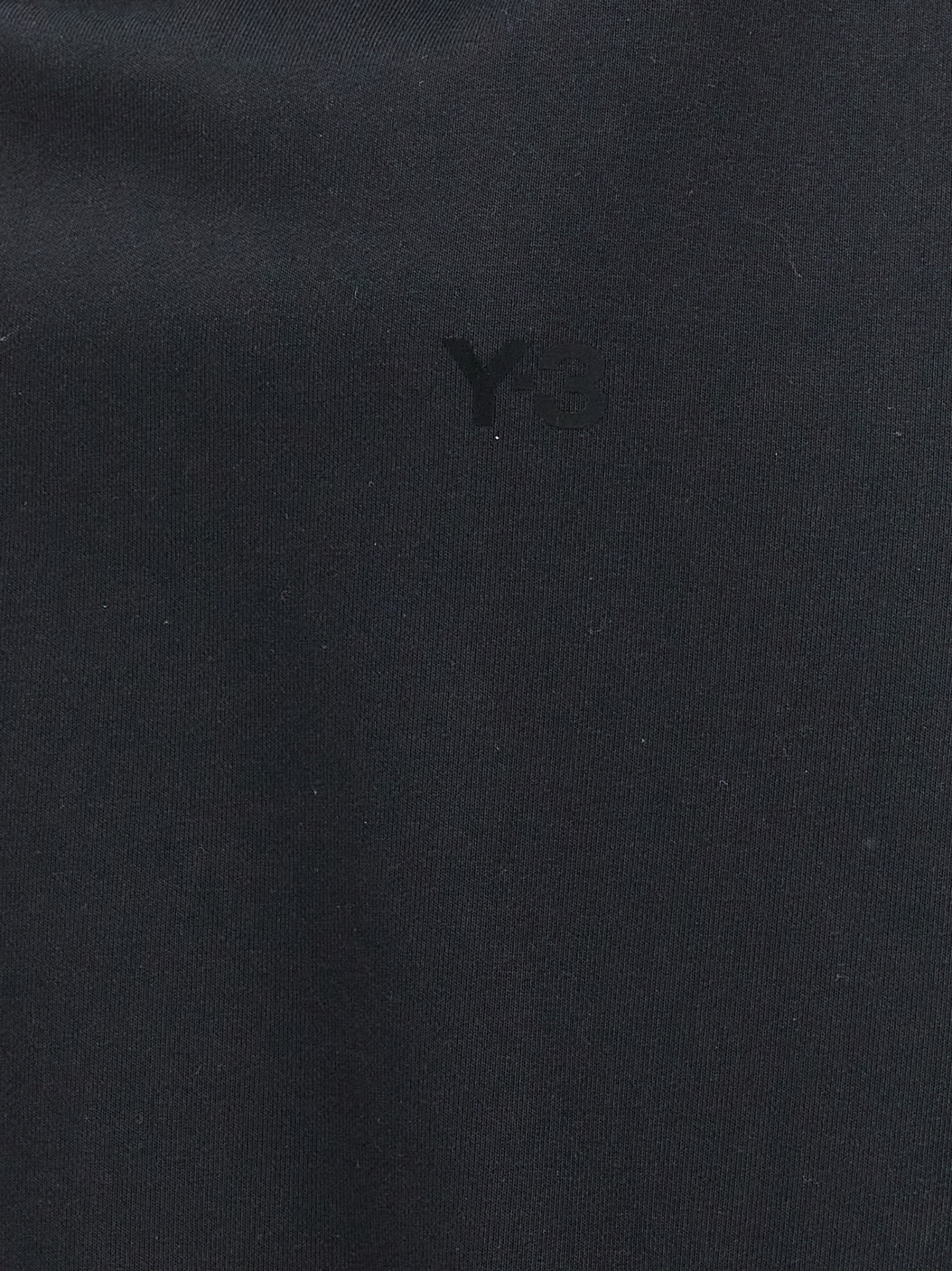 Y-3 Oversized Terry Hoodie With Ribbed Cuffs In Black