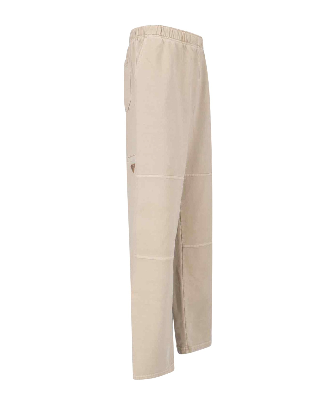 Prada Elastic Waist Casual Trousers In Brown