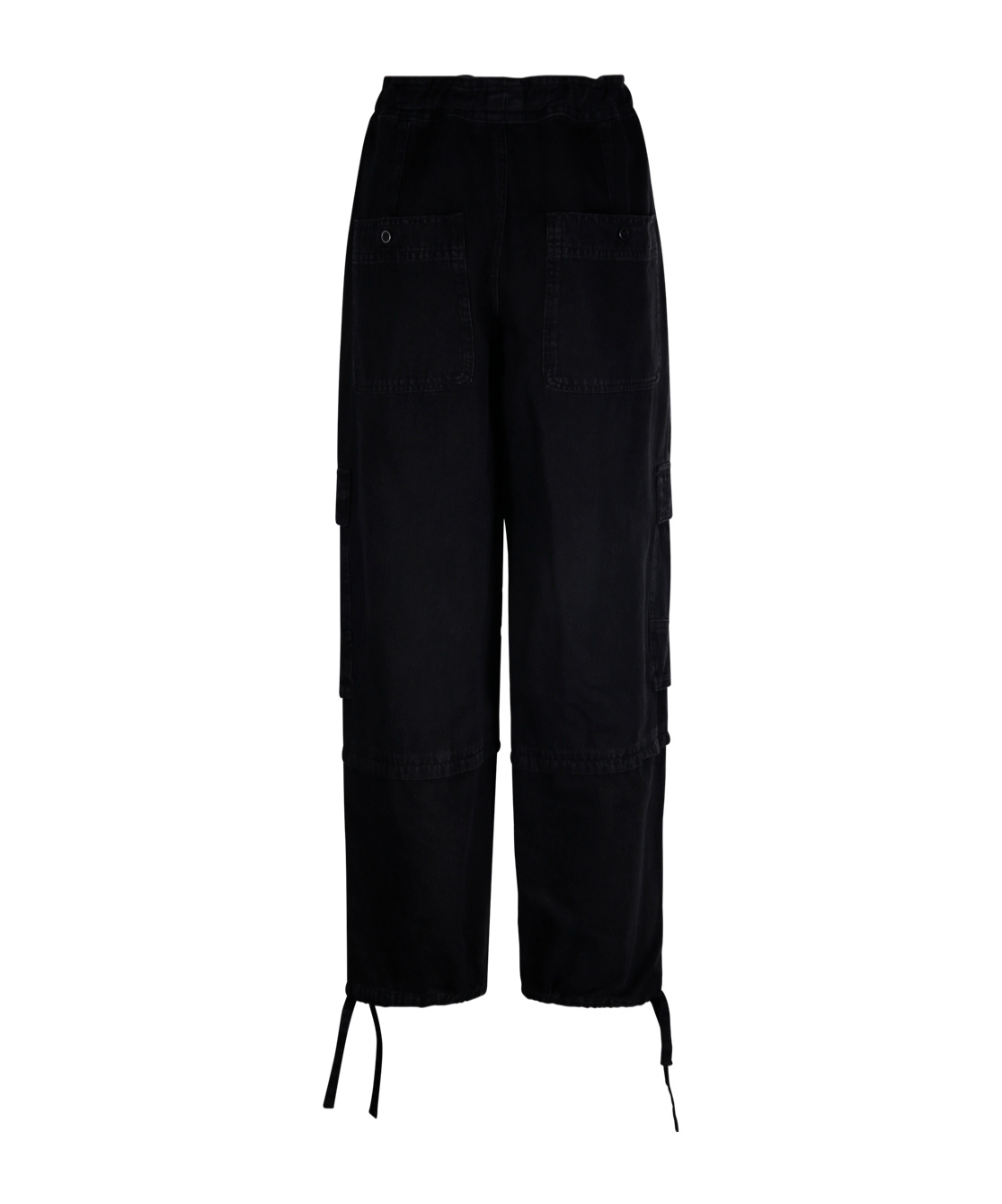 Isabel Marant Ivy Tapered Cargo Jeans In Black