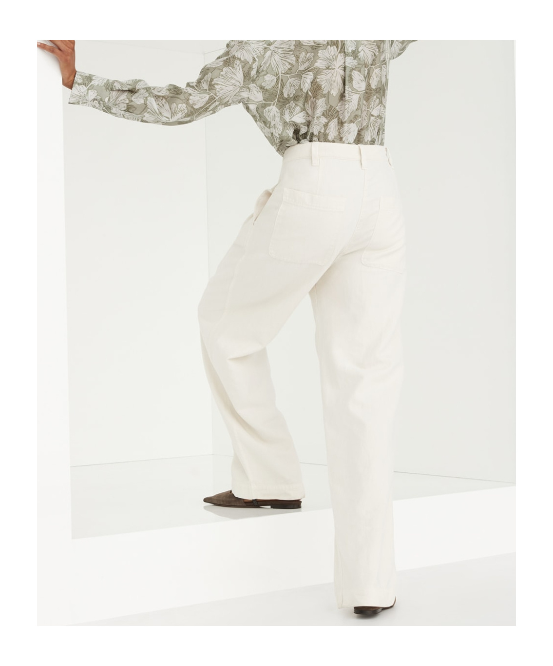 Brunello Cucinelli White Trousers With Concealed Fly In White