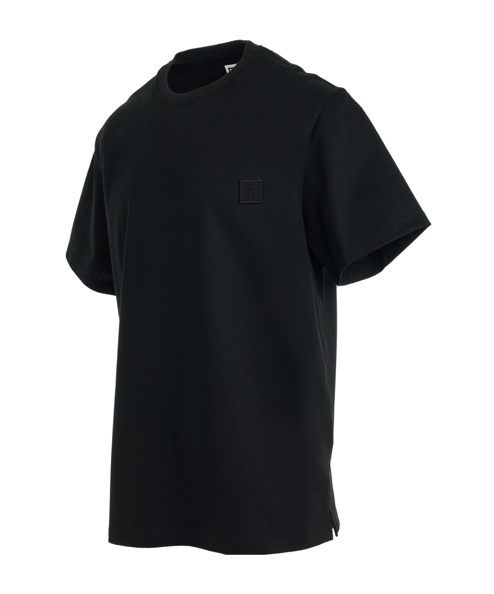 Wooyoungmi Black Cotton Back Logo T-shirt In Black