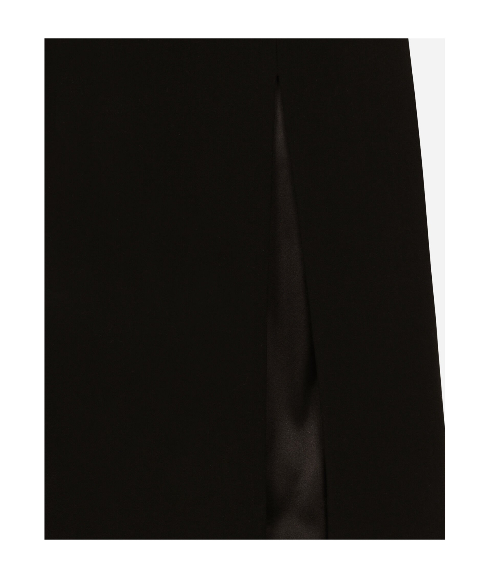 Dolce & Gabbana Bow-detail Virgin Wool-blend Skirt In Black