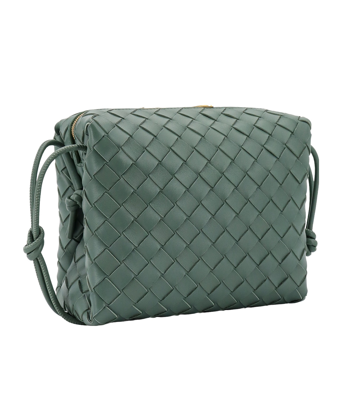 Bottega Veneta Small Loop Shoulder Bag In Green