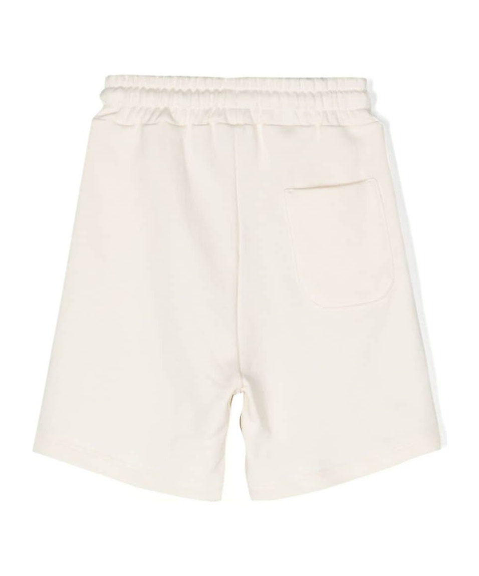 MSGM LOGO-PRINT DRAWSTRING SHORTS