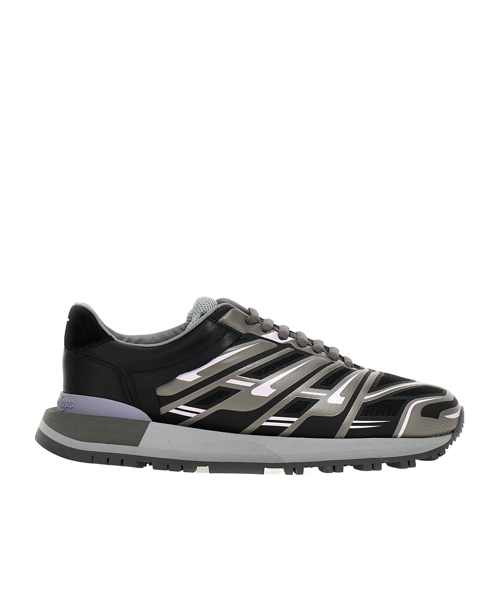 Maison Margiela Multicolor 50-50 Sneakers In Black