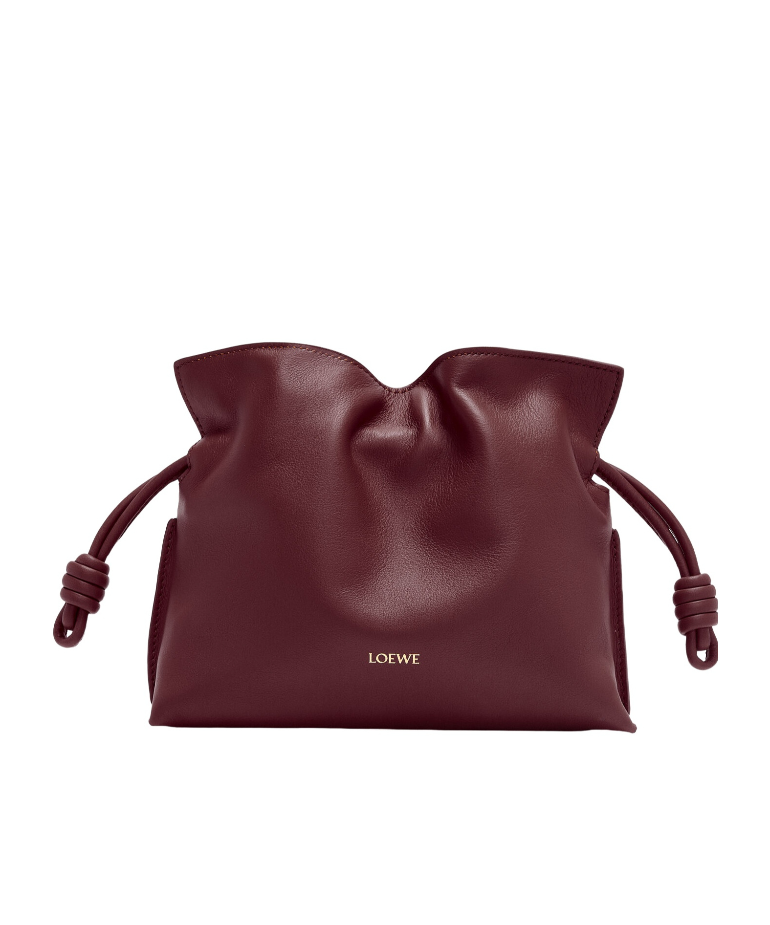 Loewe Mini Flamenco Clutch In Nappa Calfskin In Black
