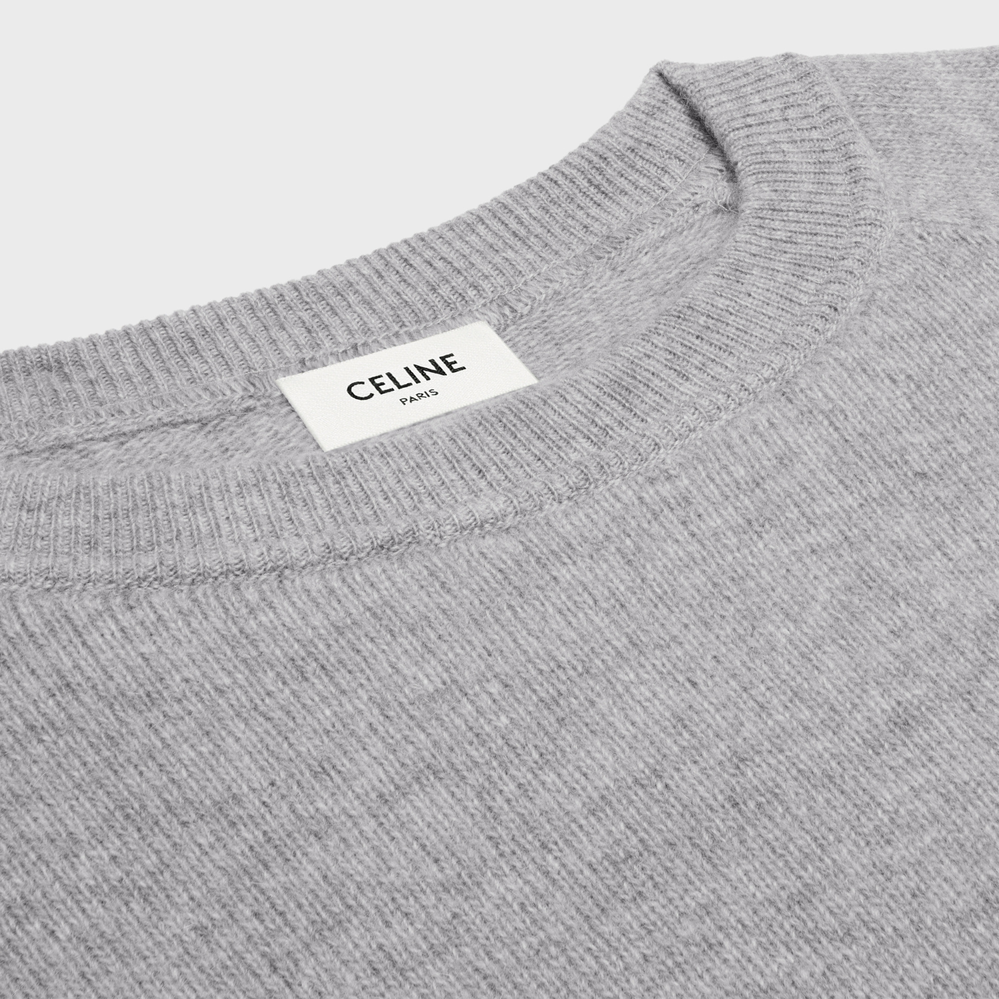 CELINE TRIOMPHE CREW NECK SWEATER IN WOOL AND CASHMERE