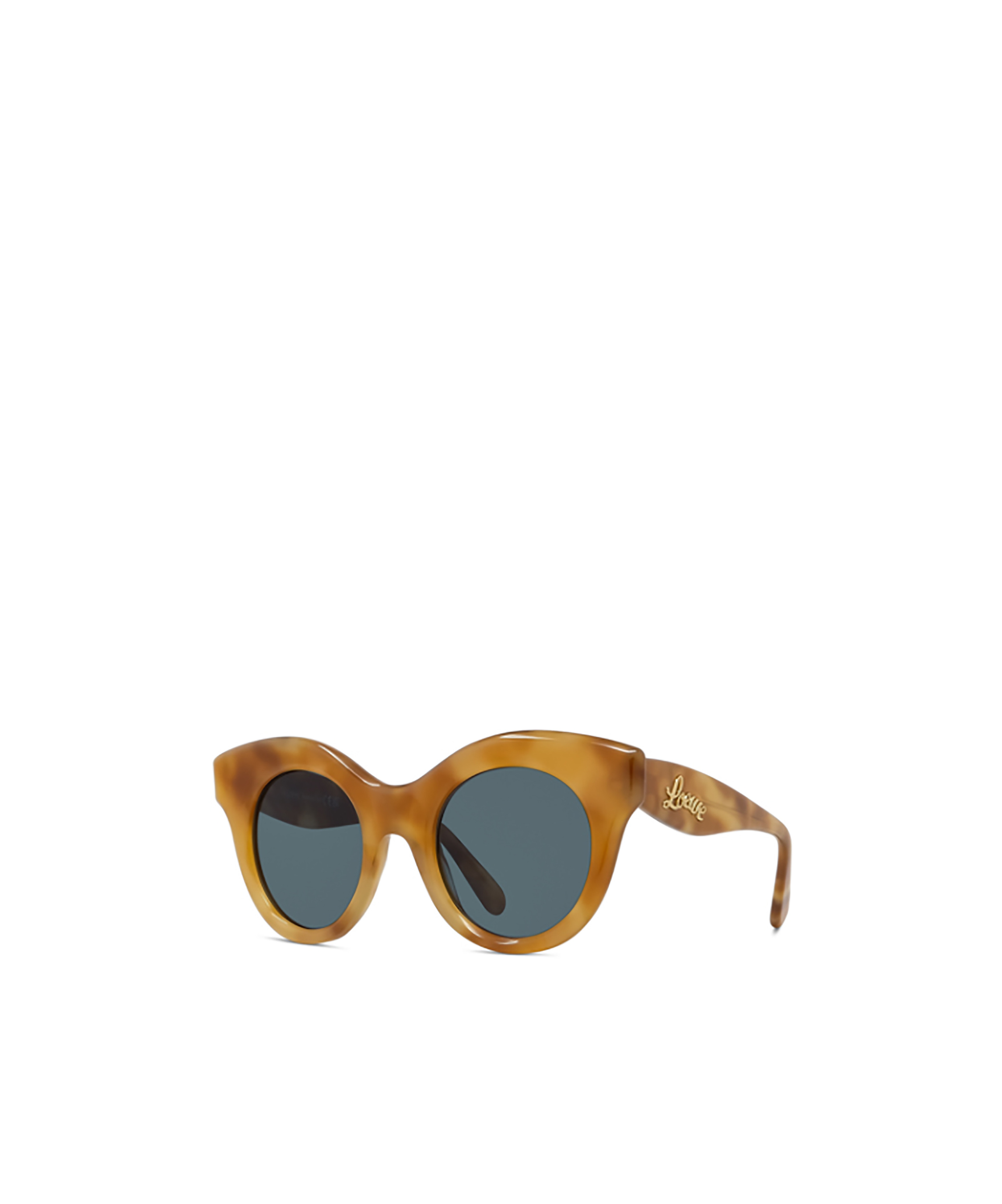 Loewe Curvy 49mm Small Round Sunglasses In Green