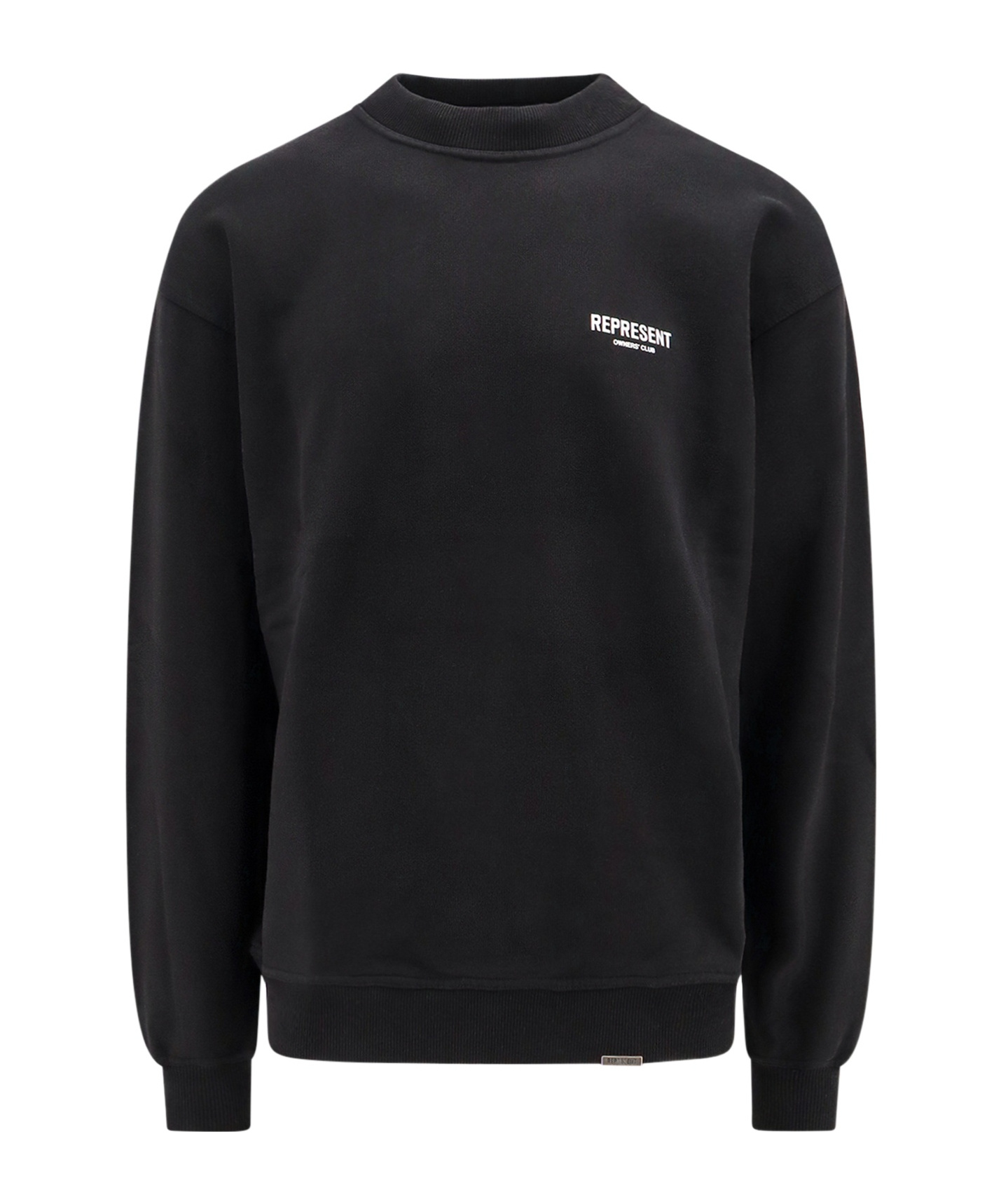 Represent Owners Club Logo Printed Crewneck Sweatshirt In Black